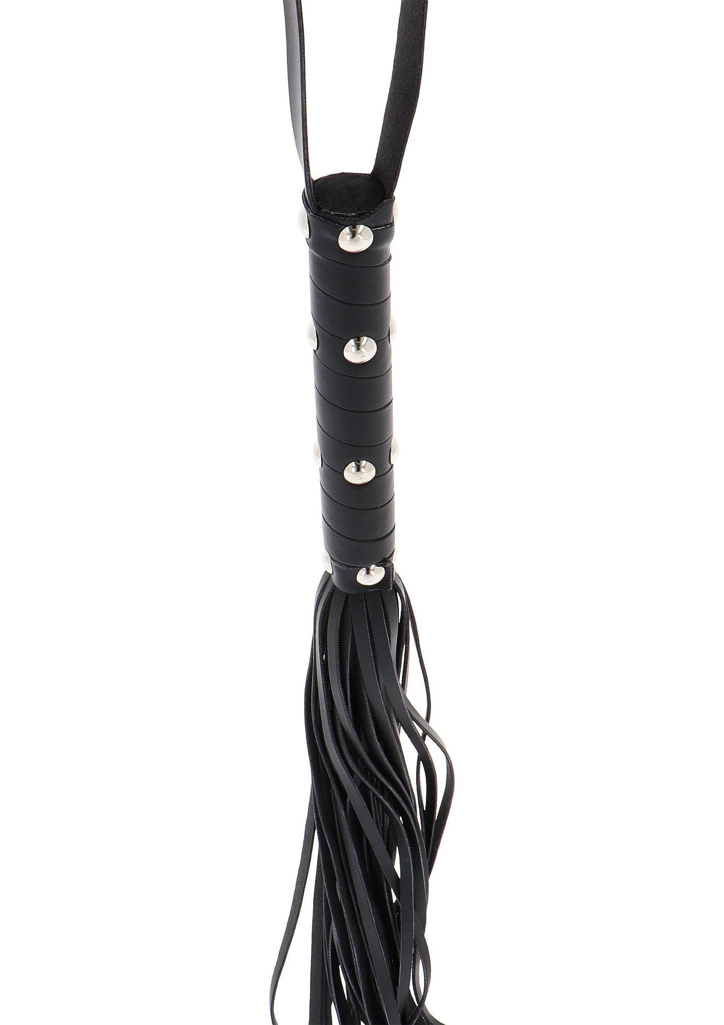 Long Studded Flogger Whip