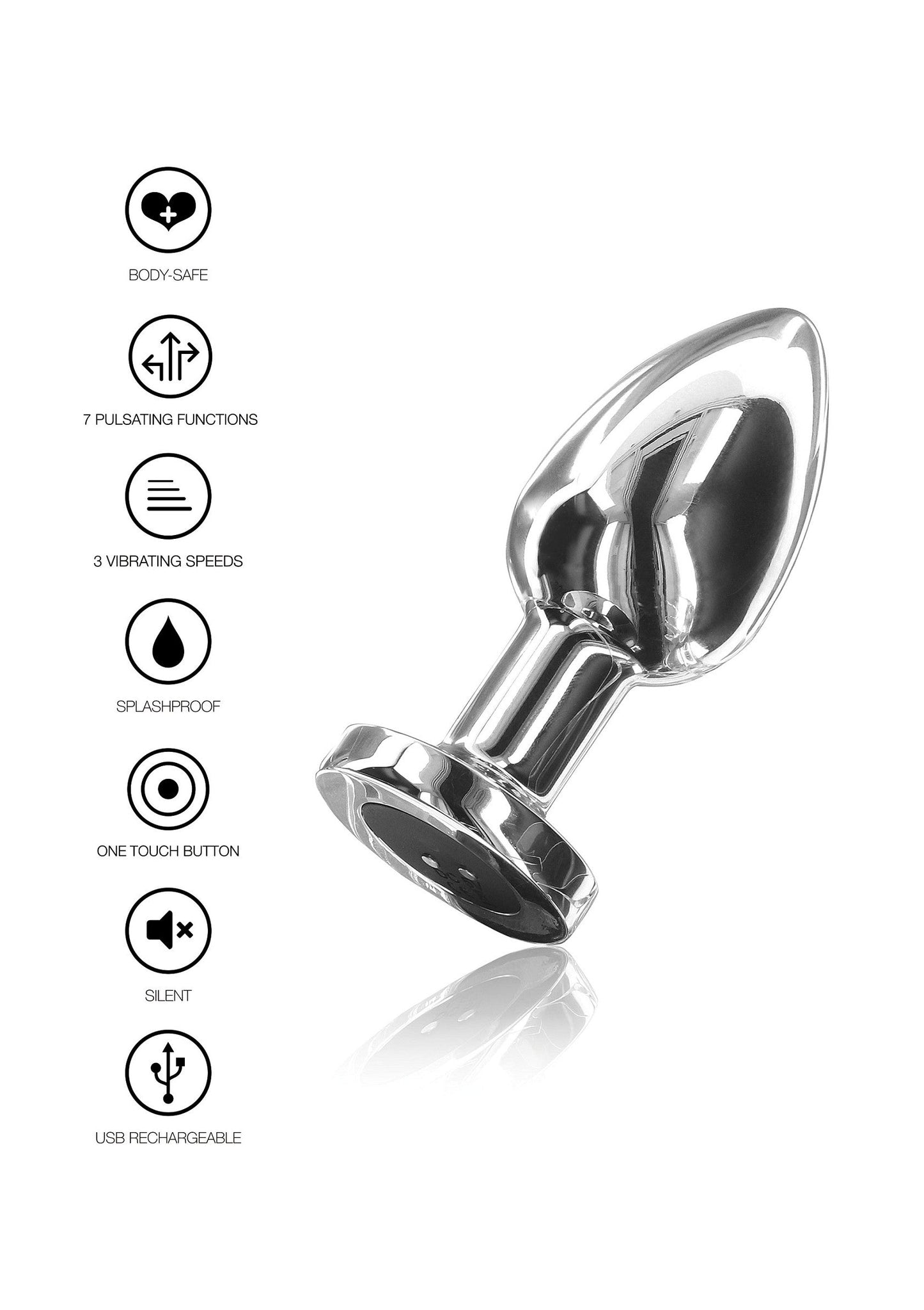The Glider Vibrating Plug Large