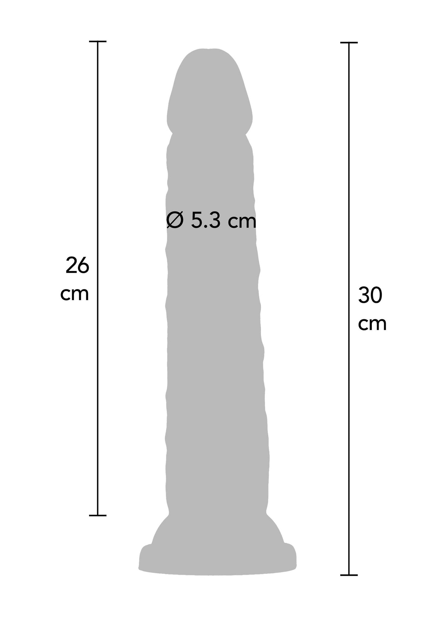 Deluxe Dual Density Dong TPE 30 cm