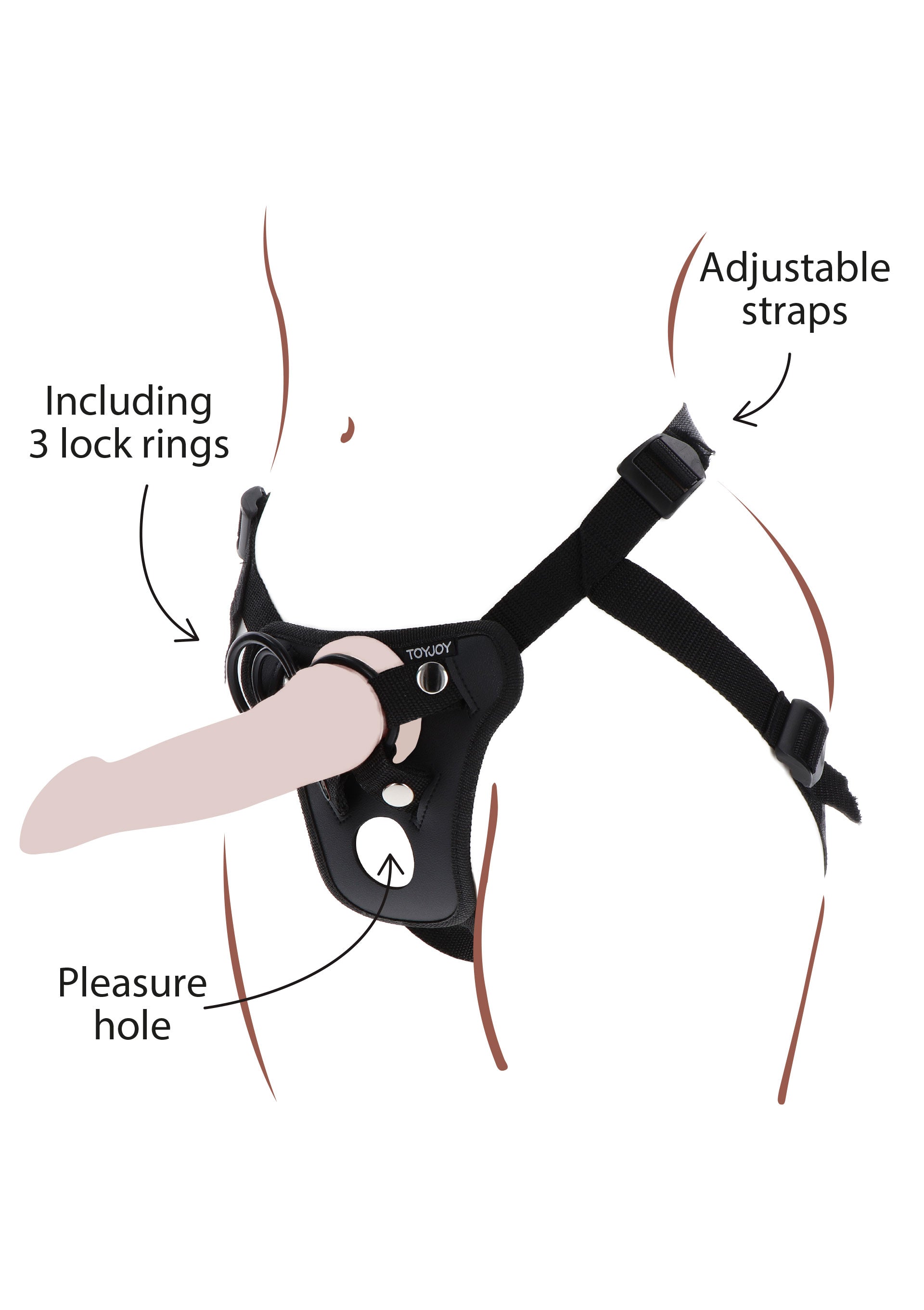 Strap-On Pleasure Hole Harness
