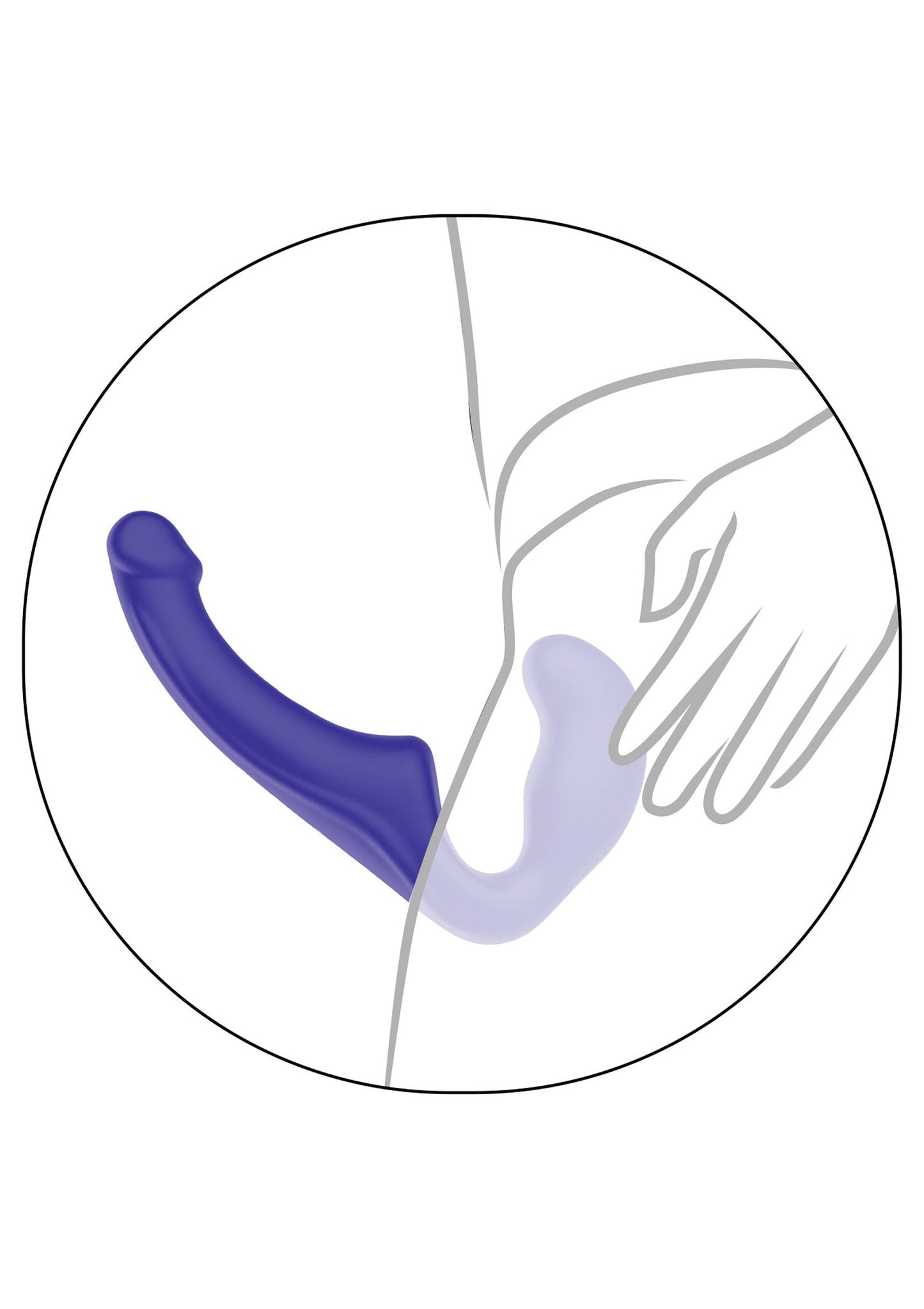 Strapless Strap-on Silicone 23 cm