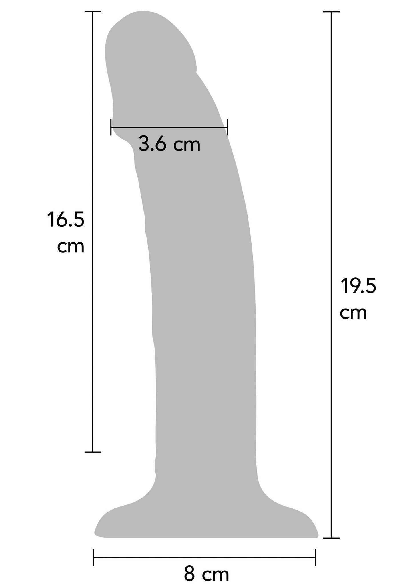 Harness Dong Vibrating Silicone 19.5 cm