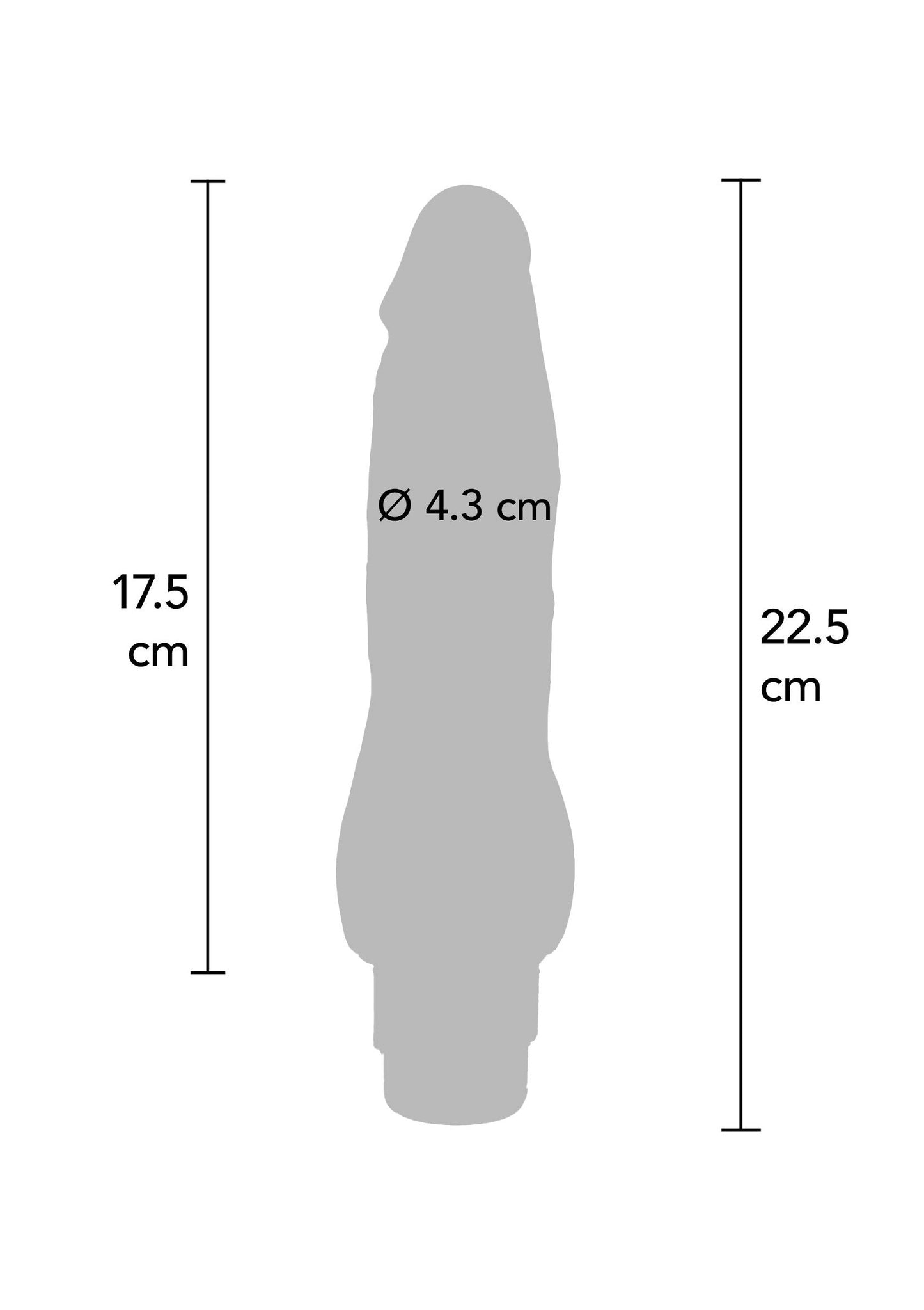 Dual Density Vibrator TPE 22.5 cm