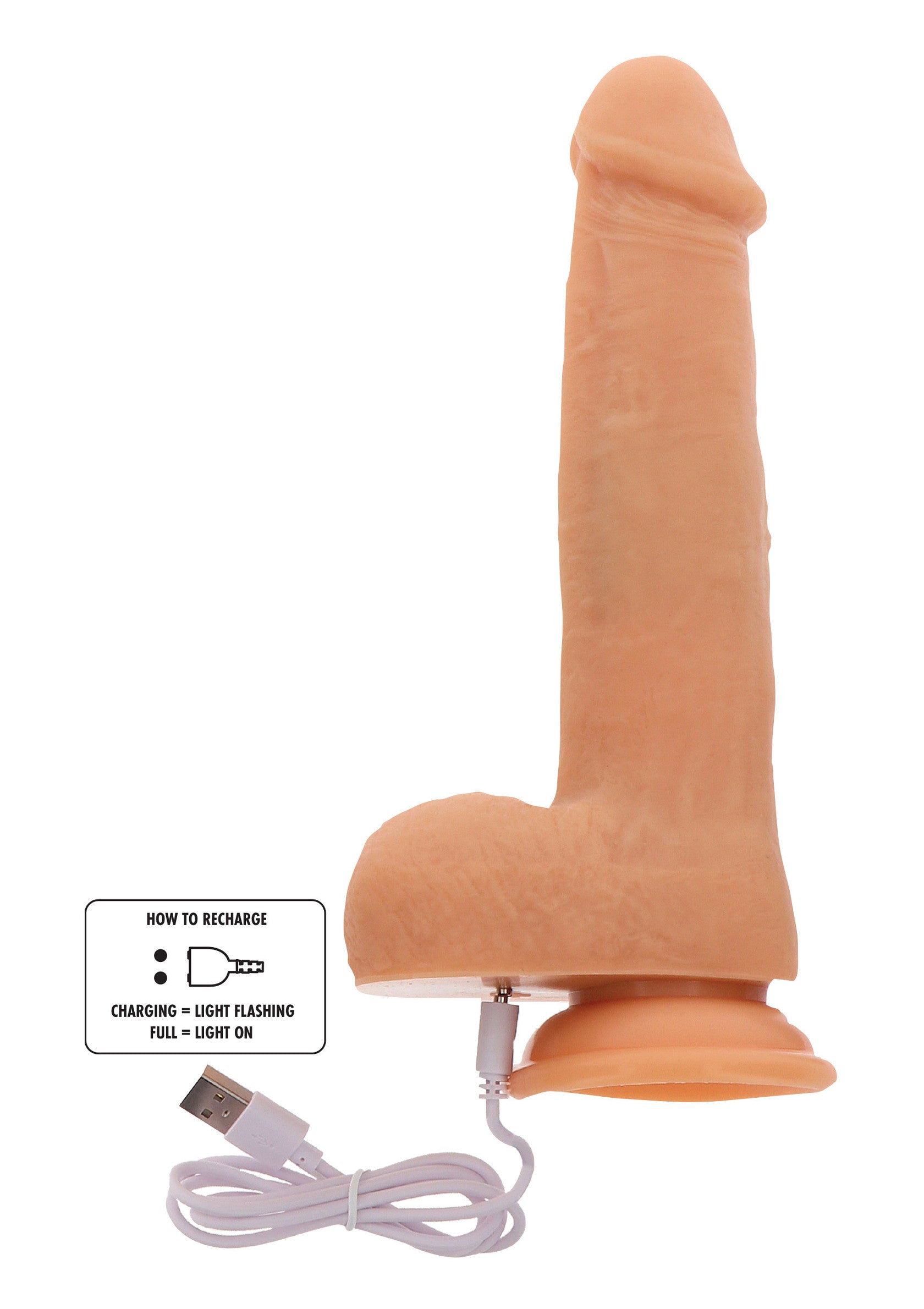 Naked Beaded Dildo Silicone 21 cm