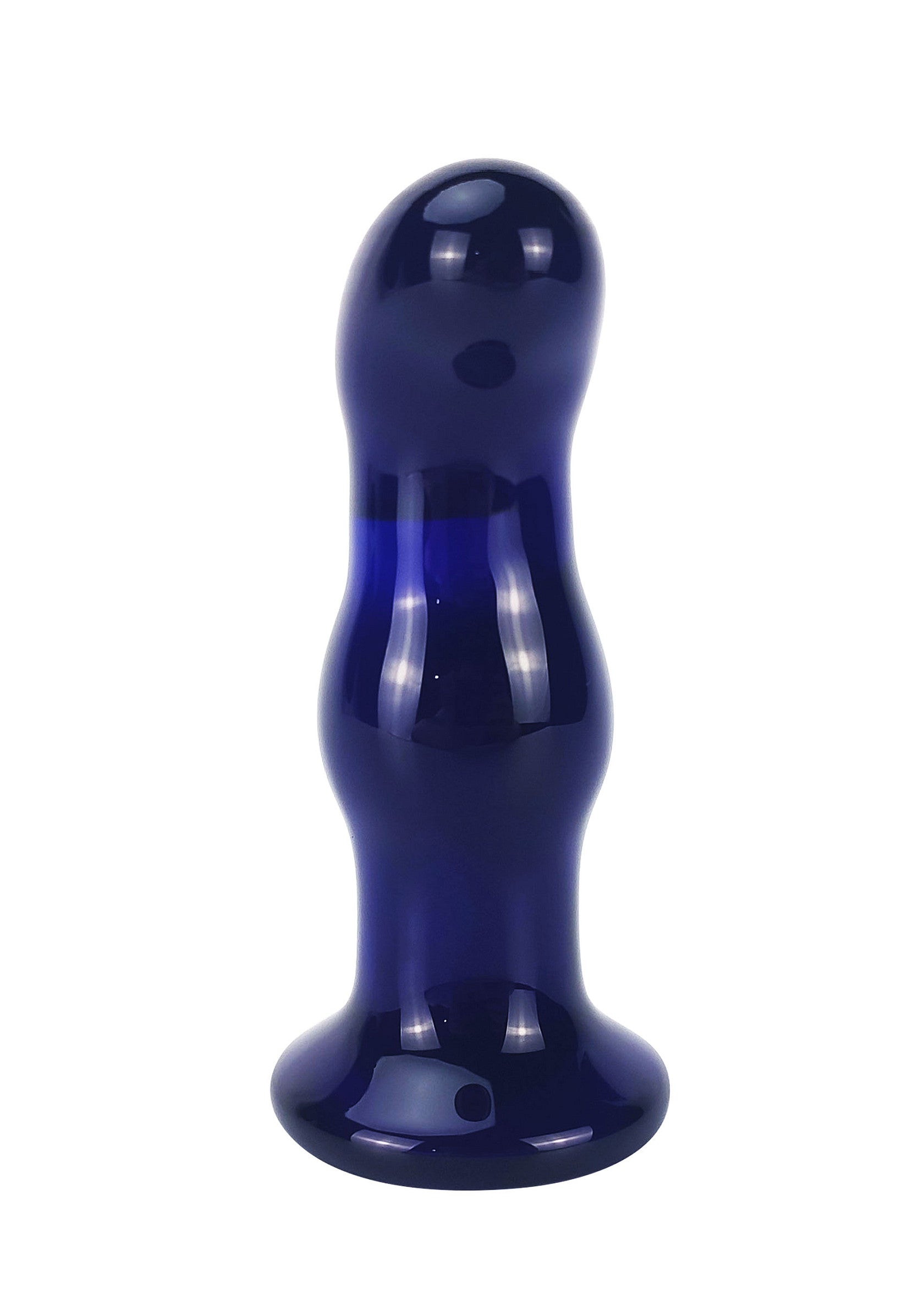 Gleaming Vibrating Glass Plug