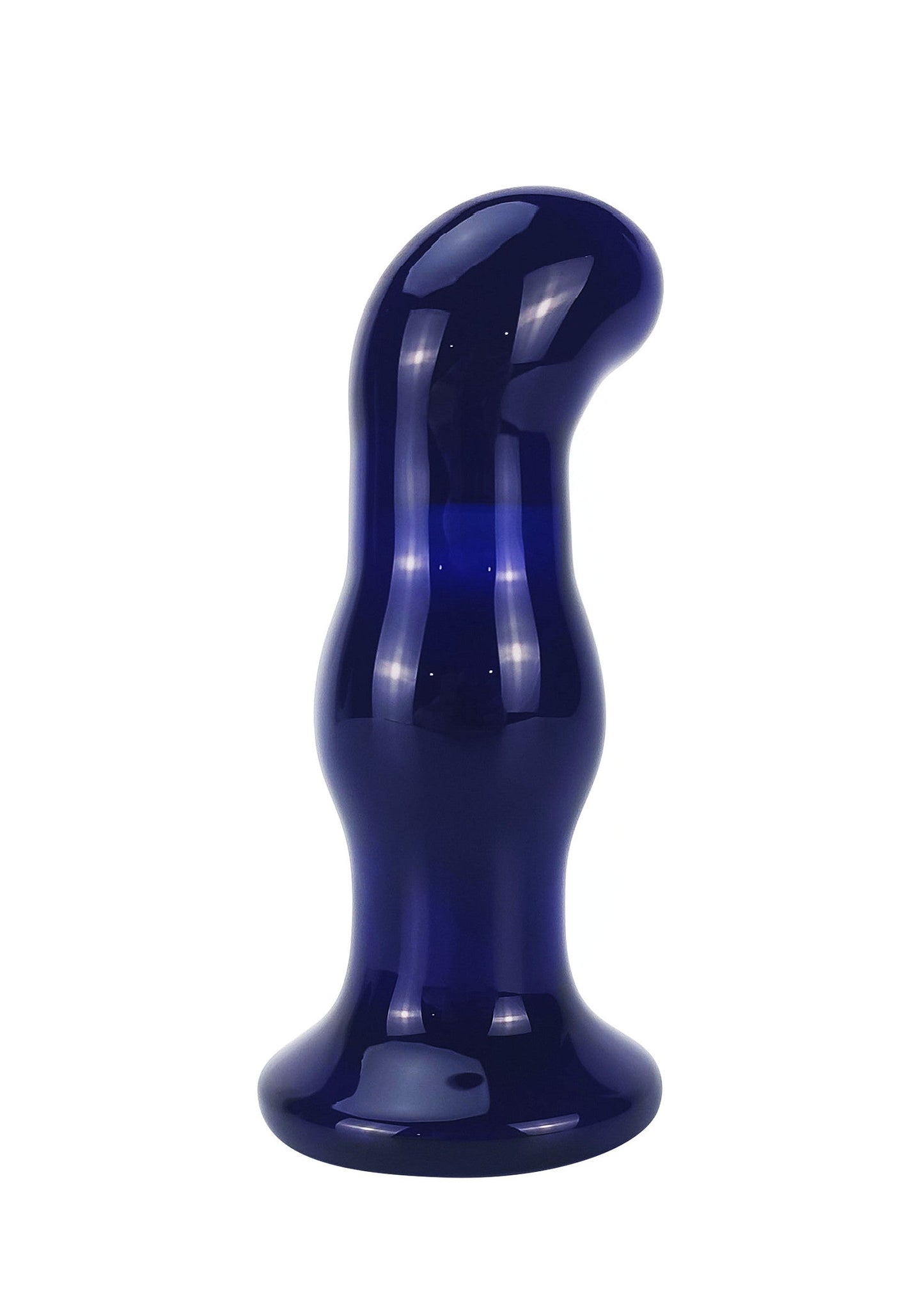 Gleaming Vibrating Glass Plug