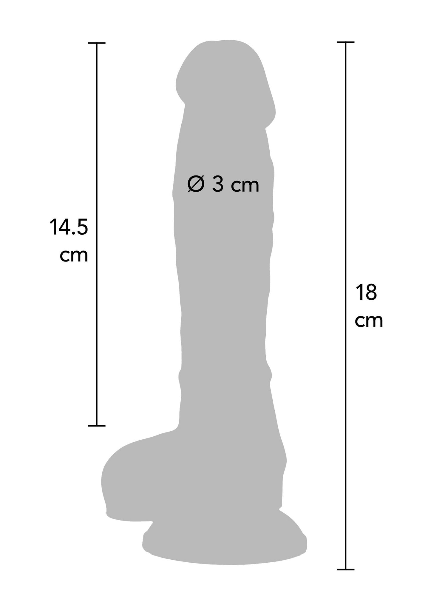 Rainbow Lover Dildo 18 cm