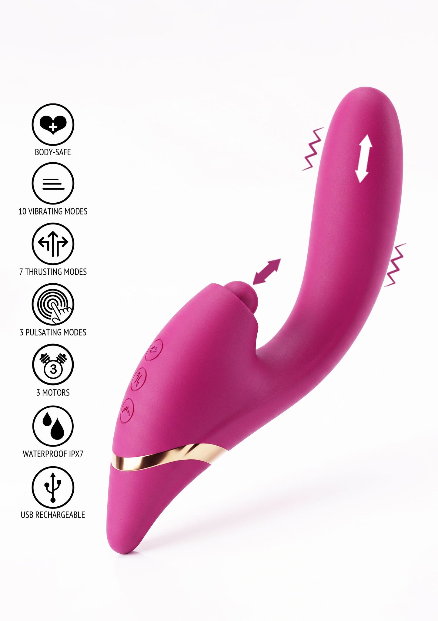 Triple Thrill Climaxer Vibrator