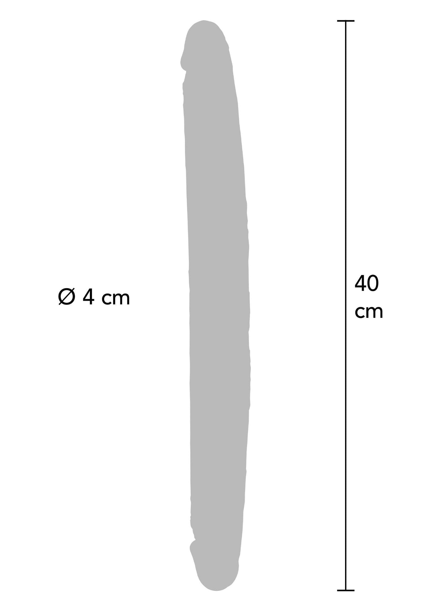 Foreskin Double Dong Silicone 40 cm