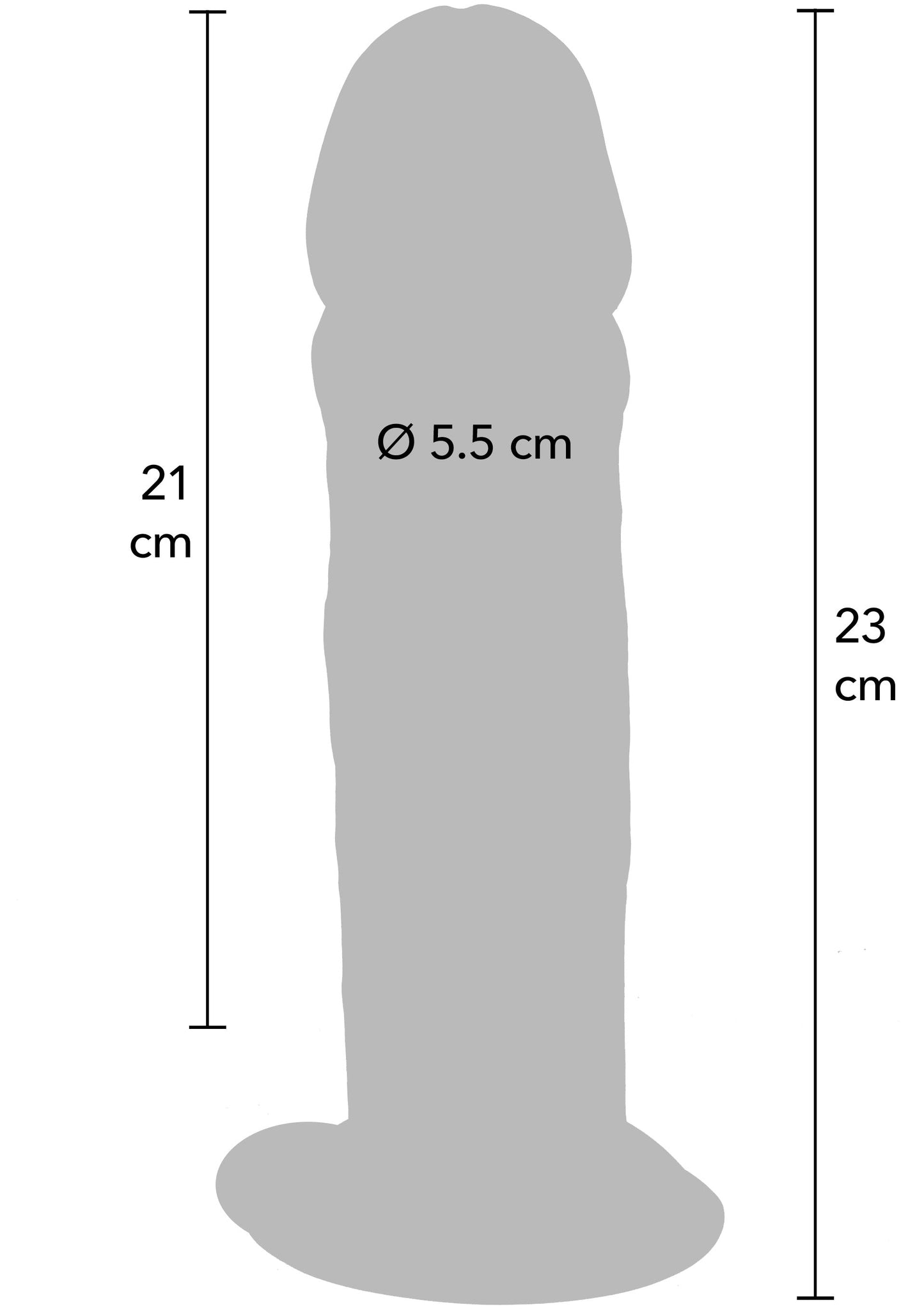 Deluxe Dual Density Thick Dong TPE 23 cm