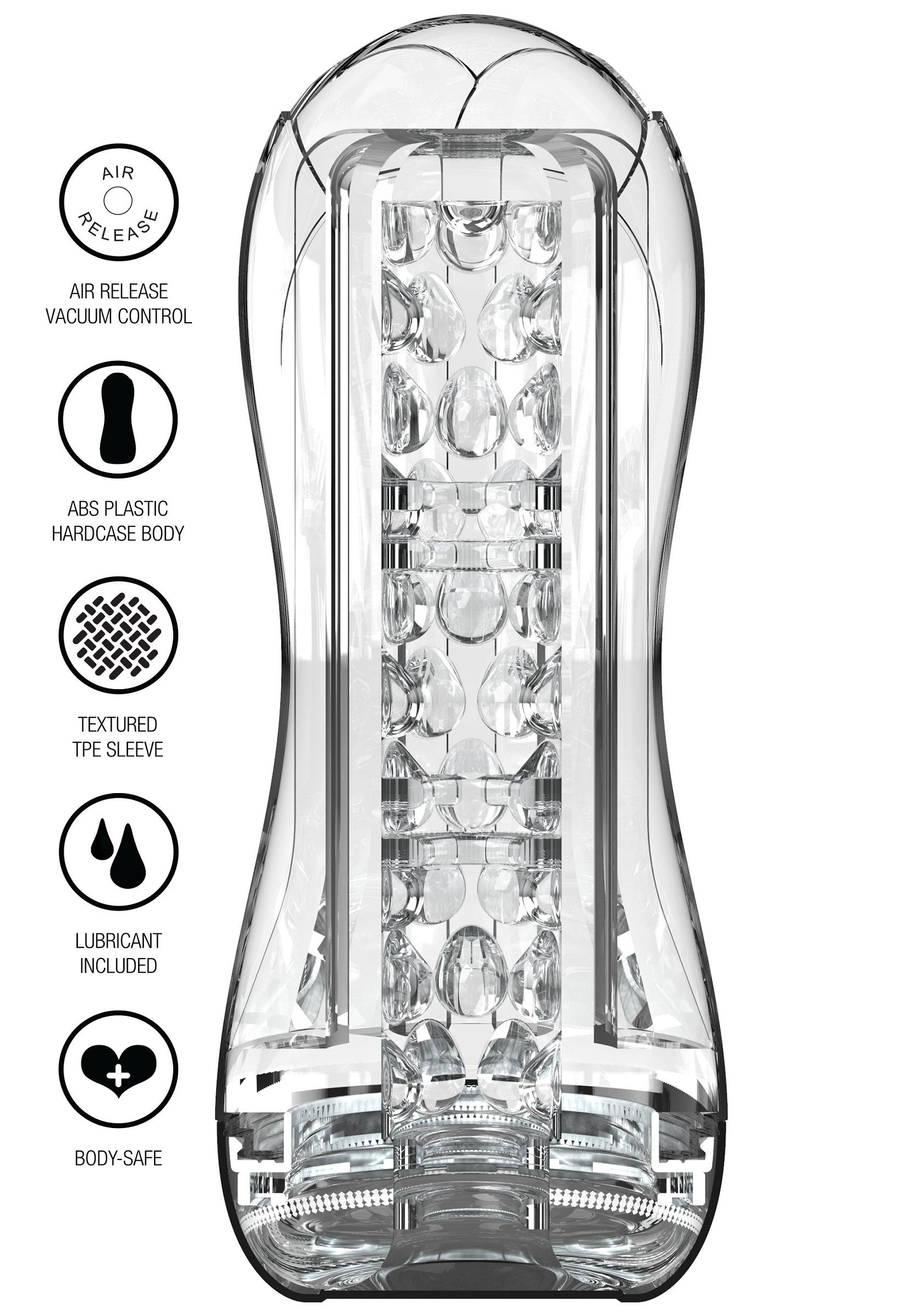 Big Clear Blast Vacuum Stroker