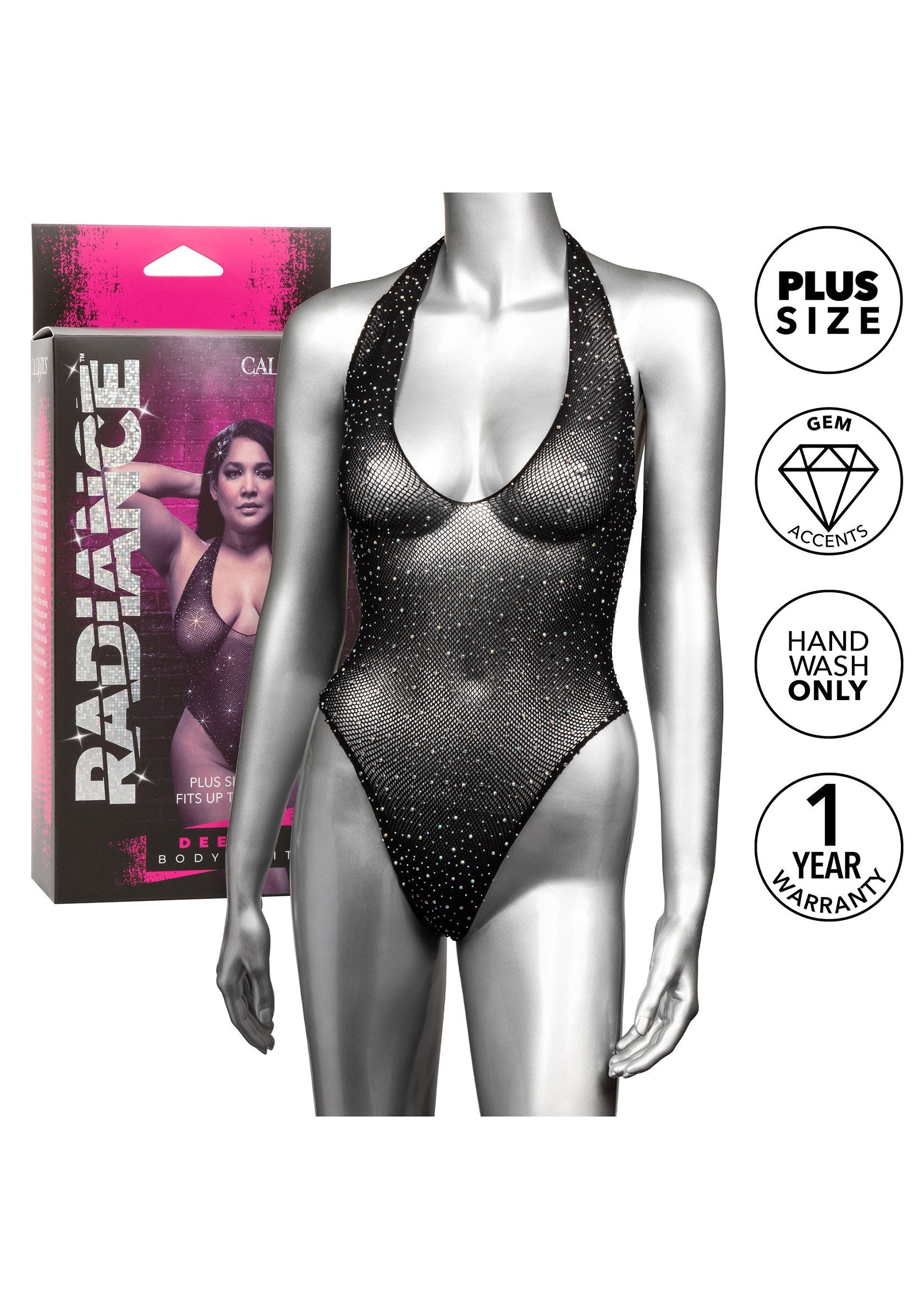 Deep V Bodysuit Plus