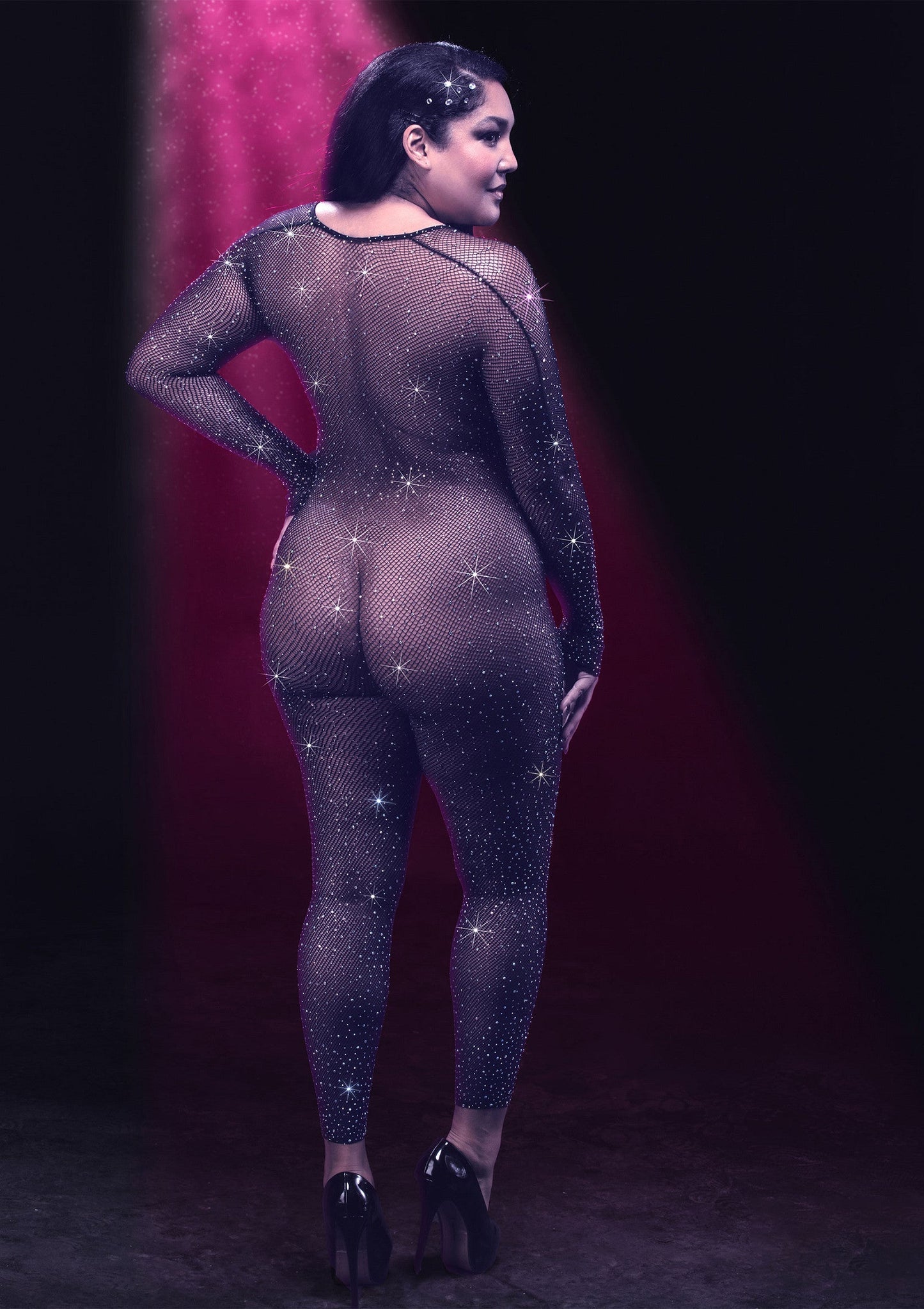 Crotchless Bodystocking Plus
