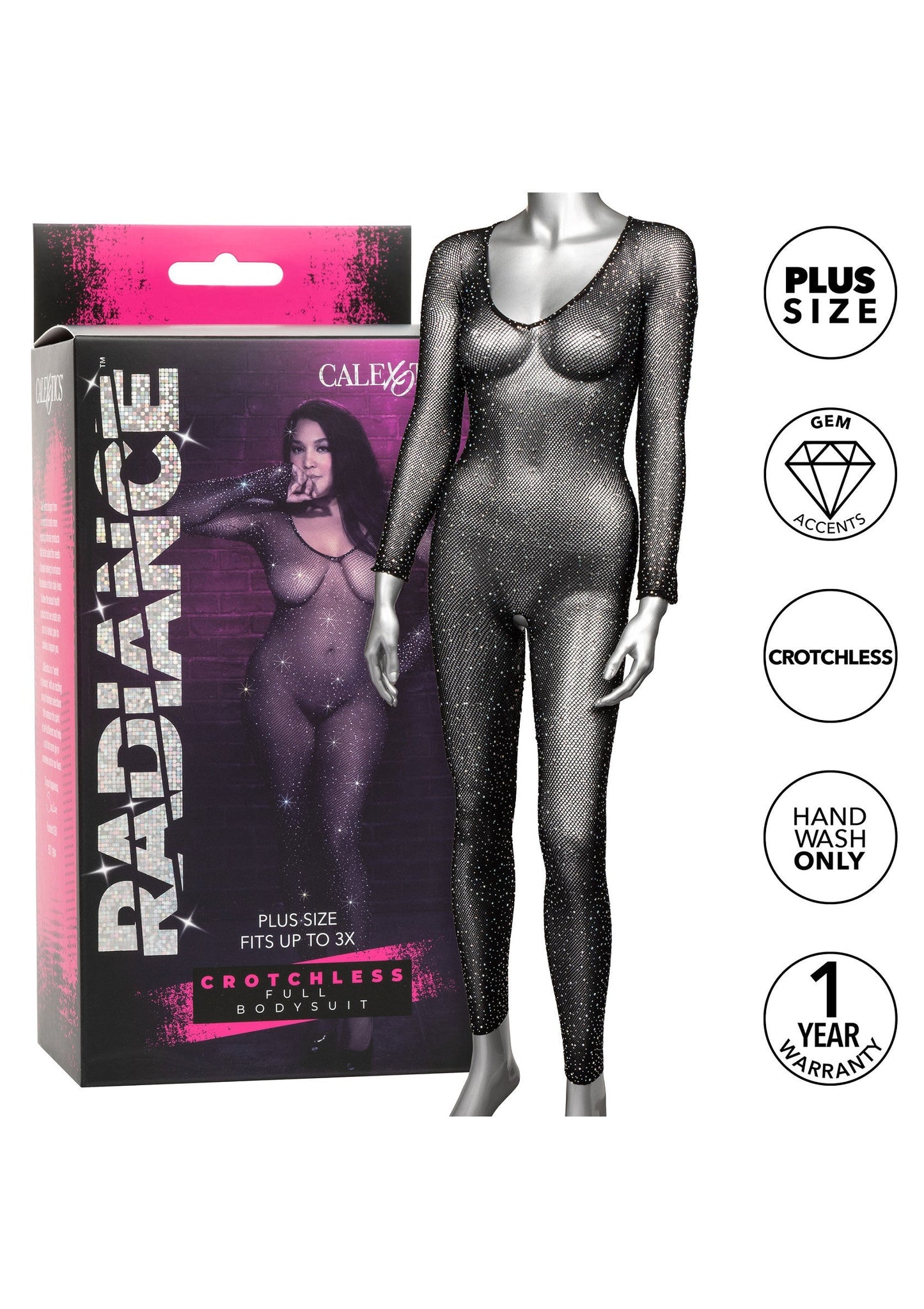 Crotchless Bodystocking Plus