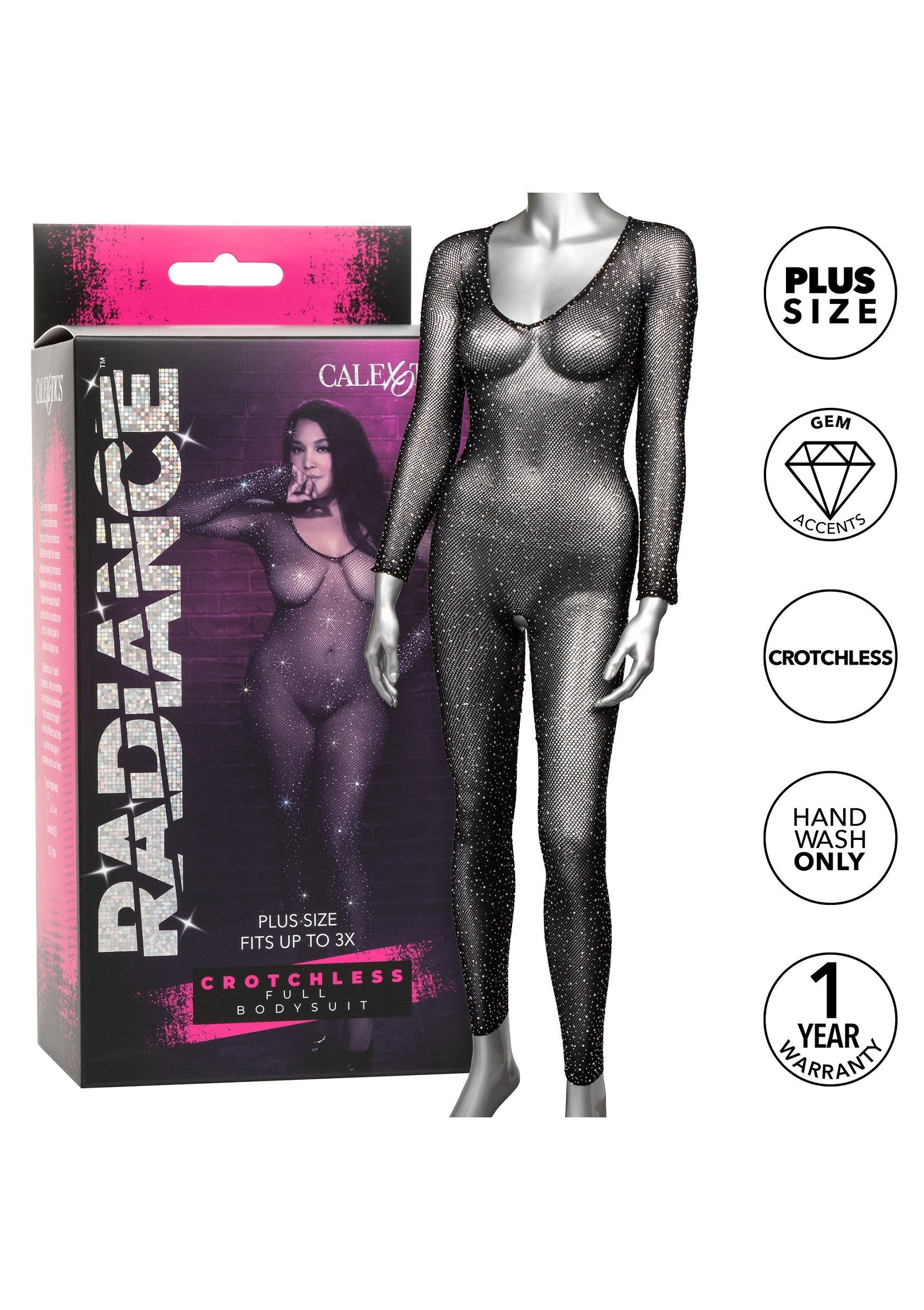 Crotchless Bodystocking Plus
