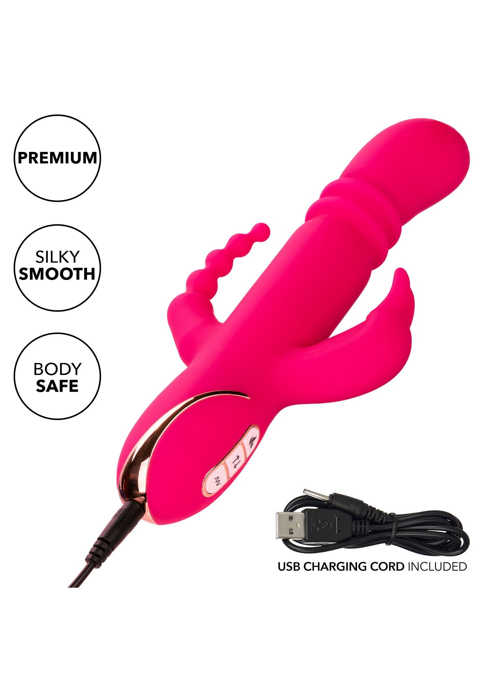 Heated Silicone Triple Rabbit