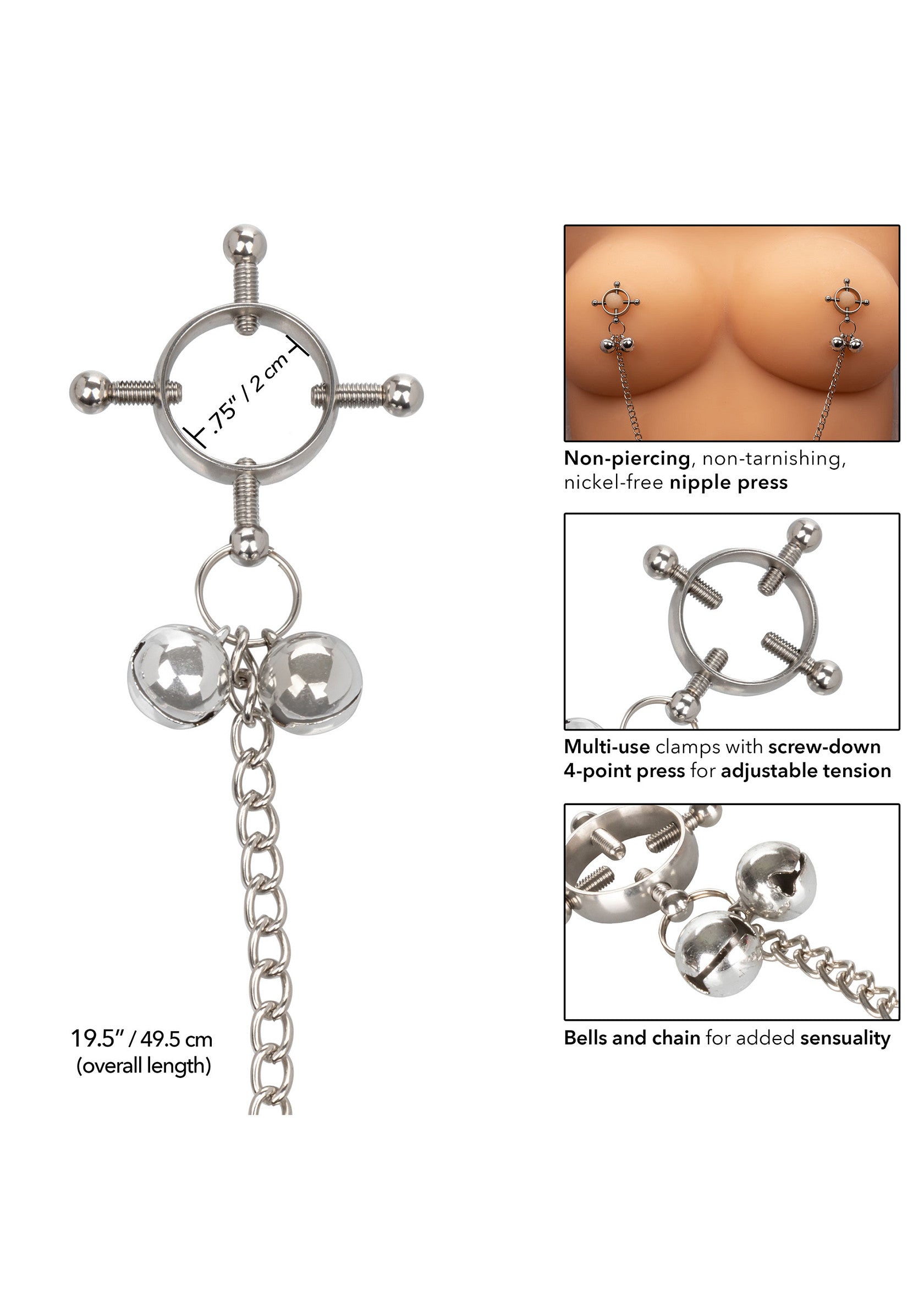 4 Point Nipple Press With Bells