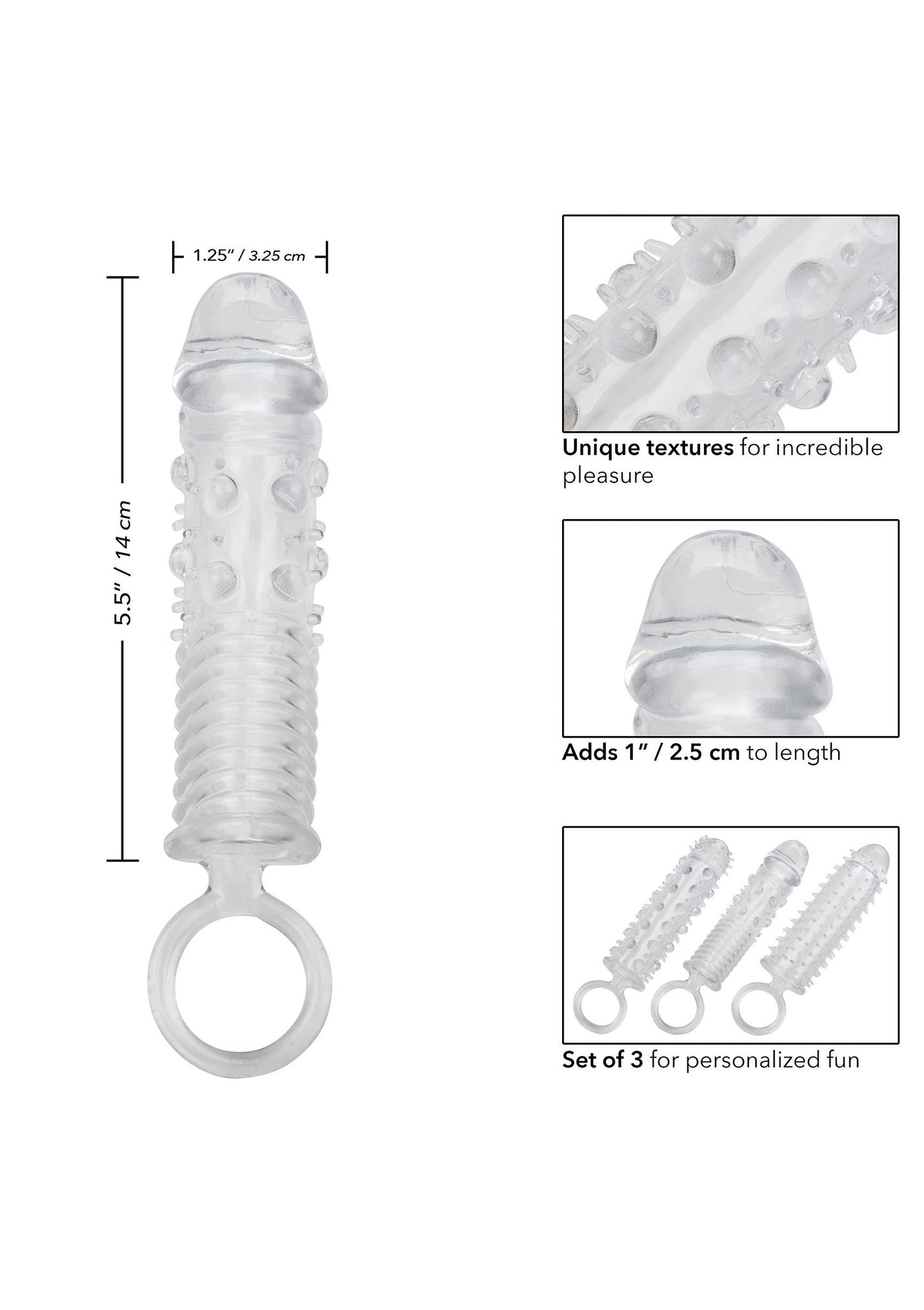 Textured Extension Set 3 pcs