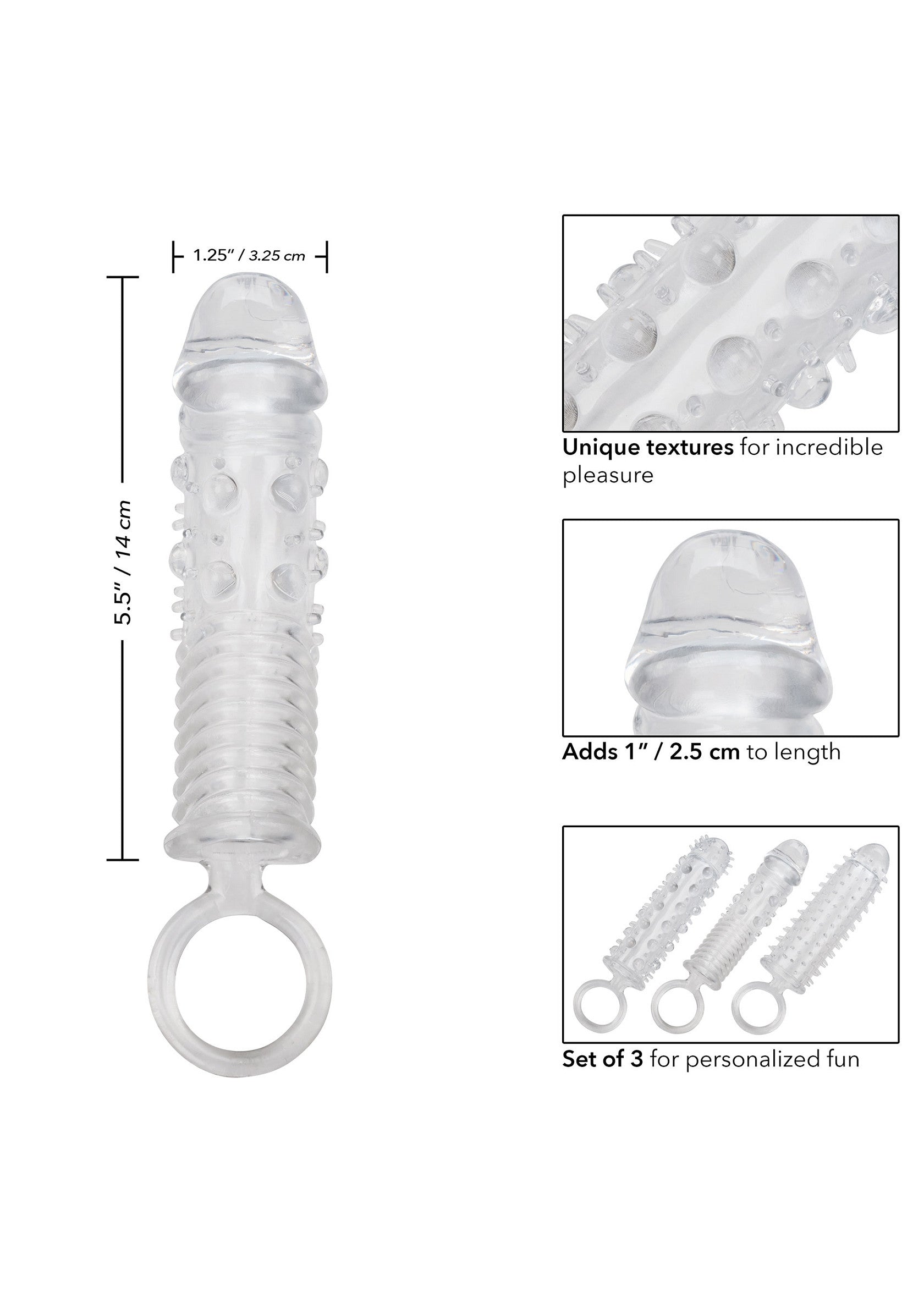 Textured Extension Set 3 pcs