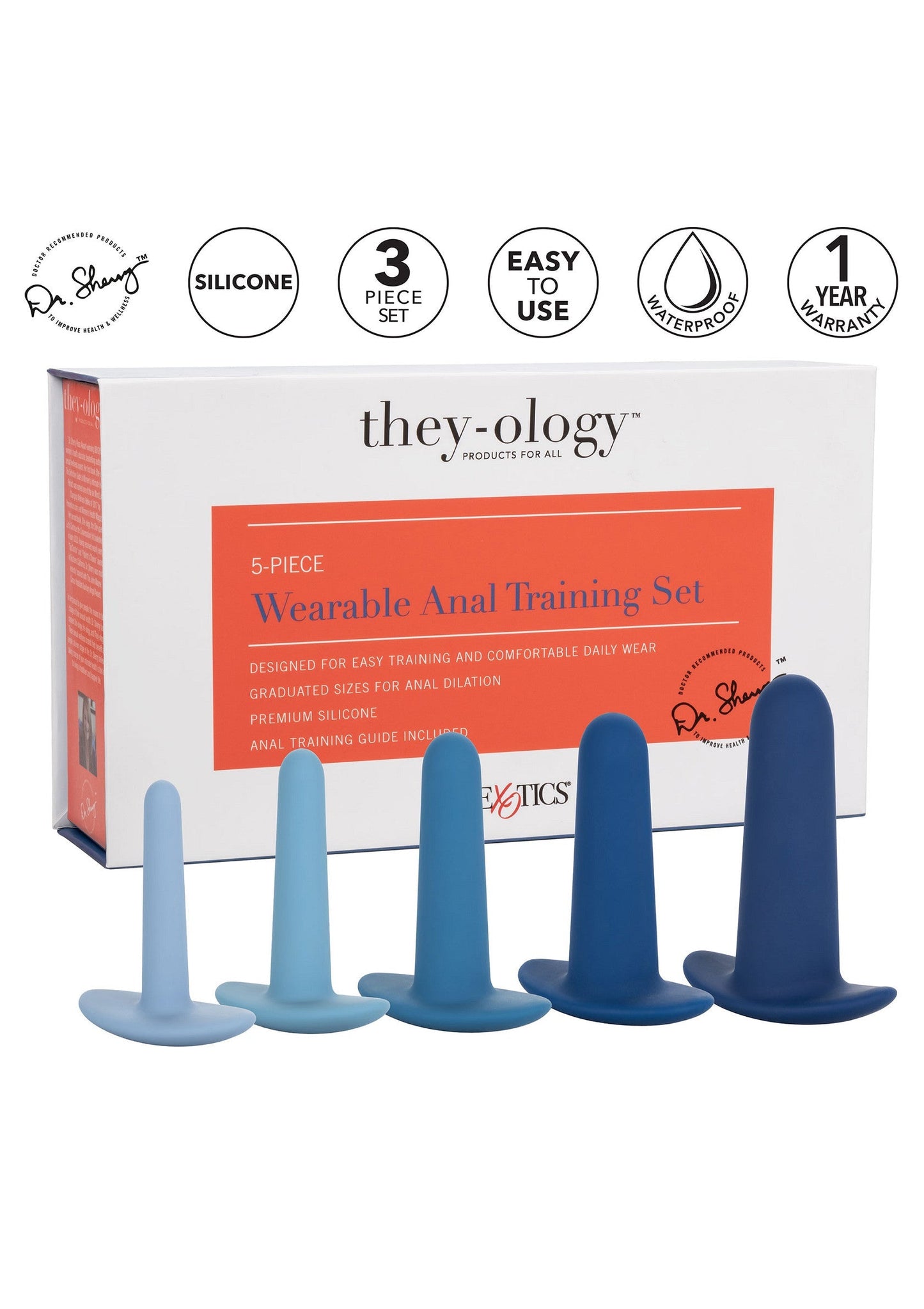 Wearable Anal Training Set 5 pcs