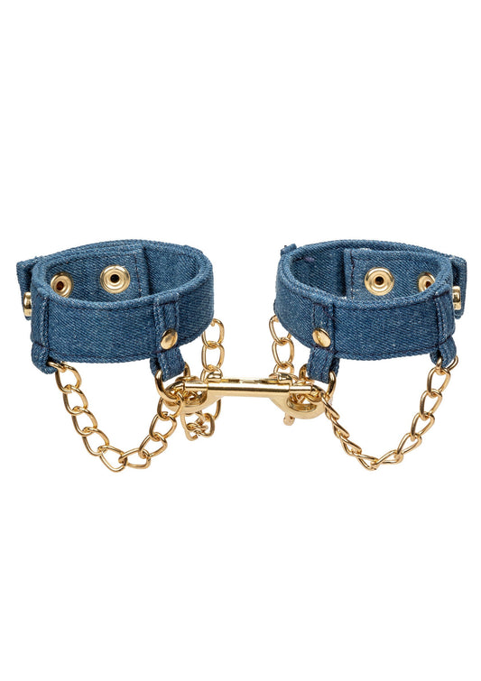 Ride Em Denim Wrist Cuffs
