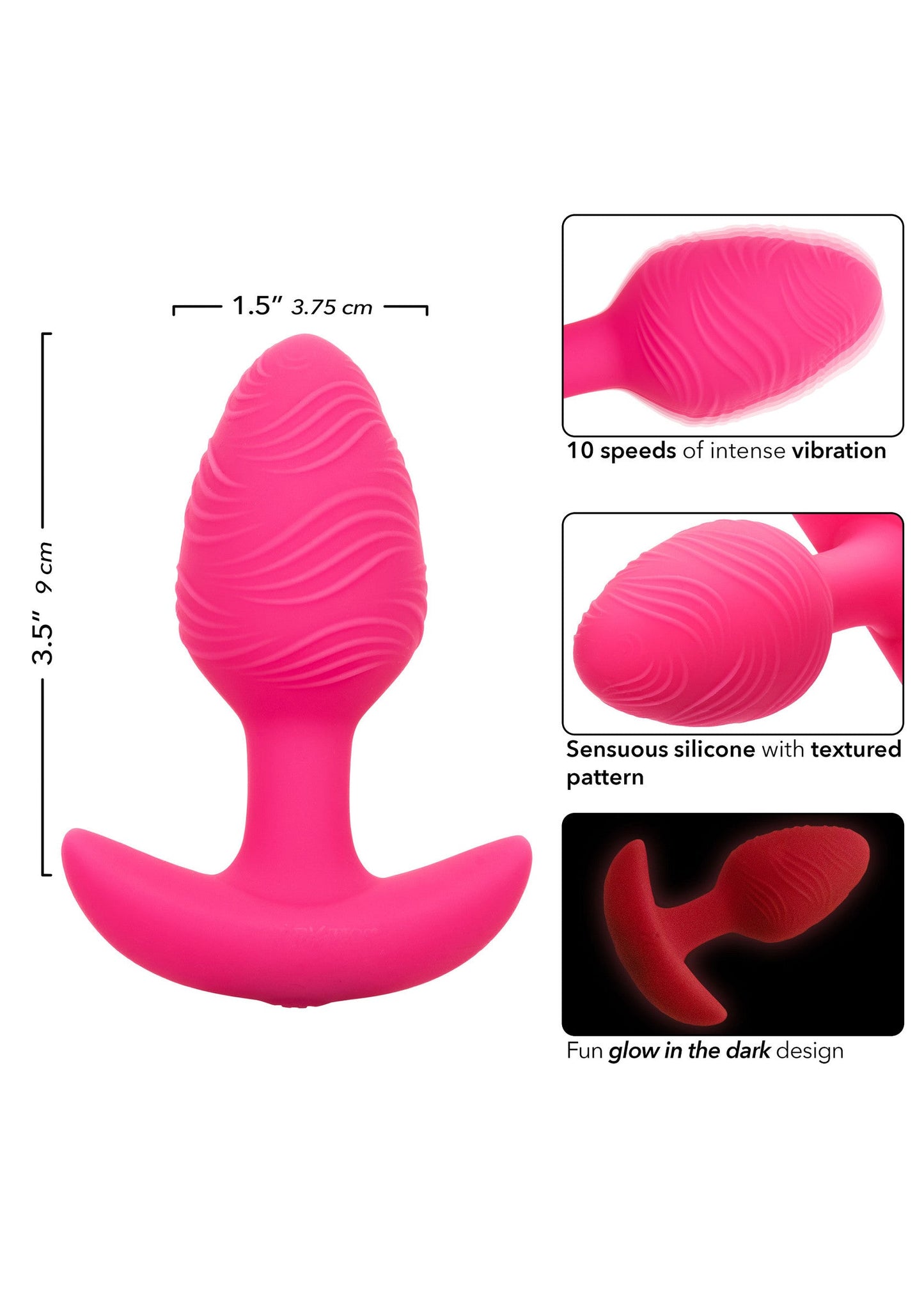 Cheeky Glow Vibrating Plug S