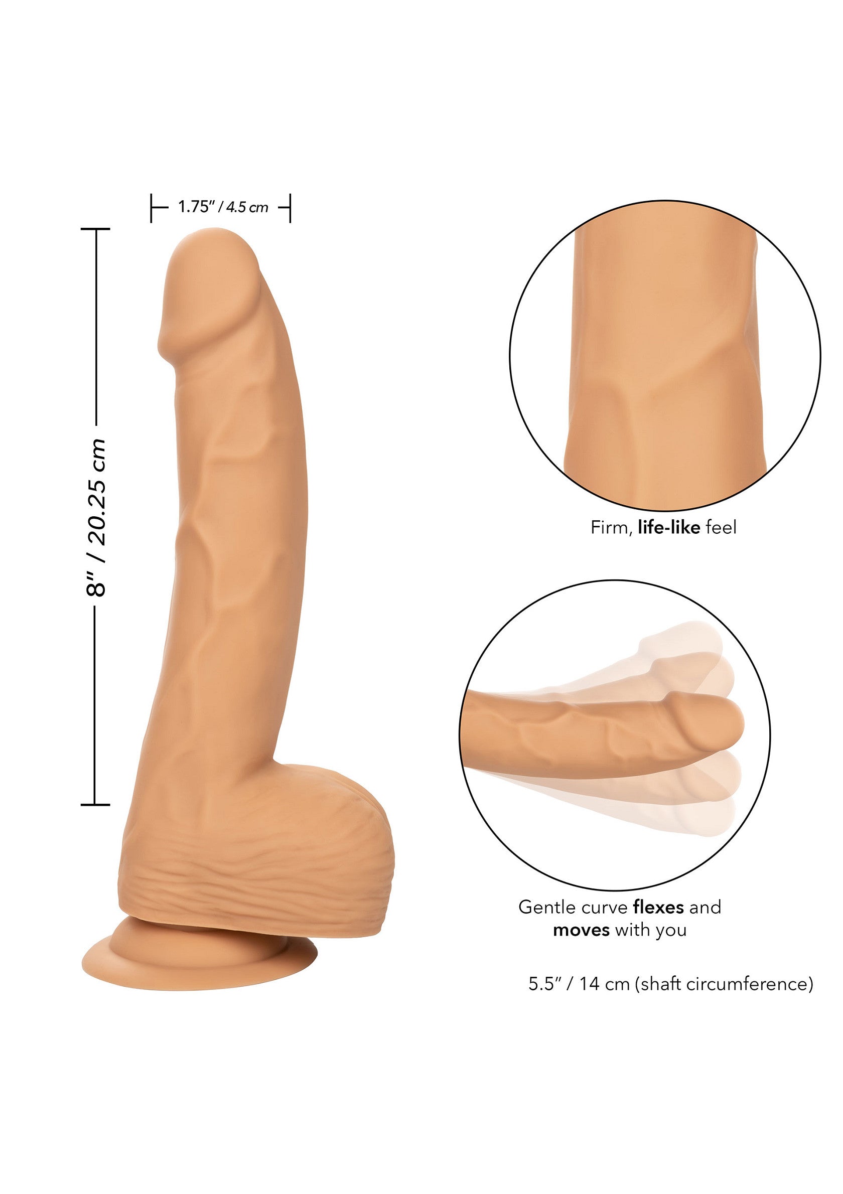 Silicone Studs 8 inch