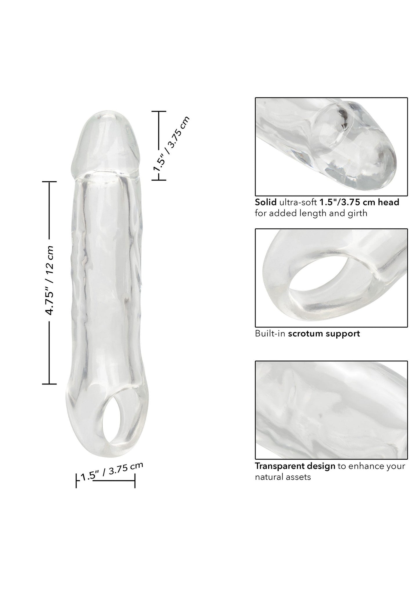 Clear Extension 6.5 inch