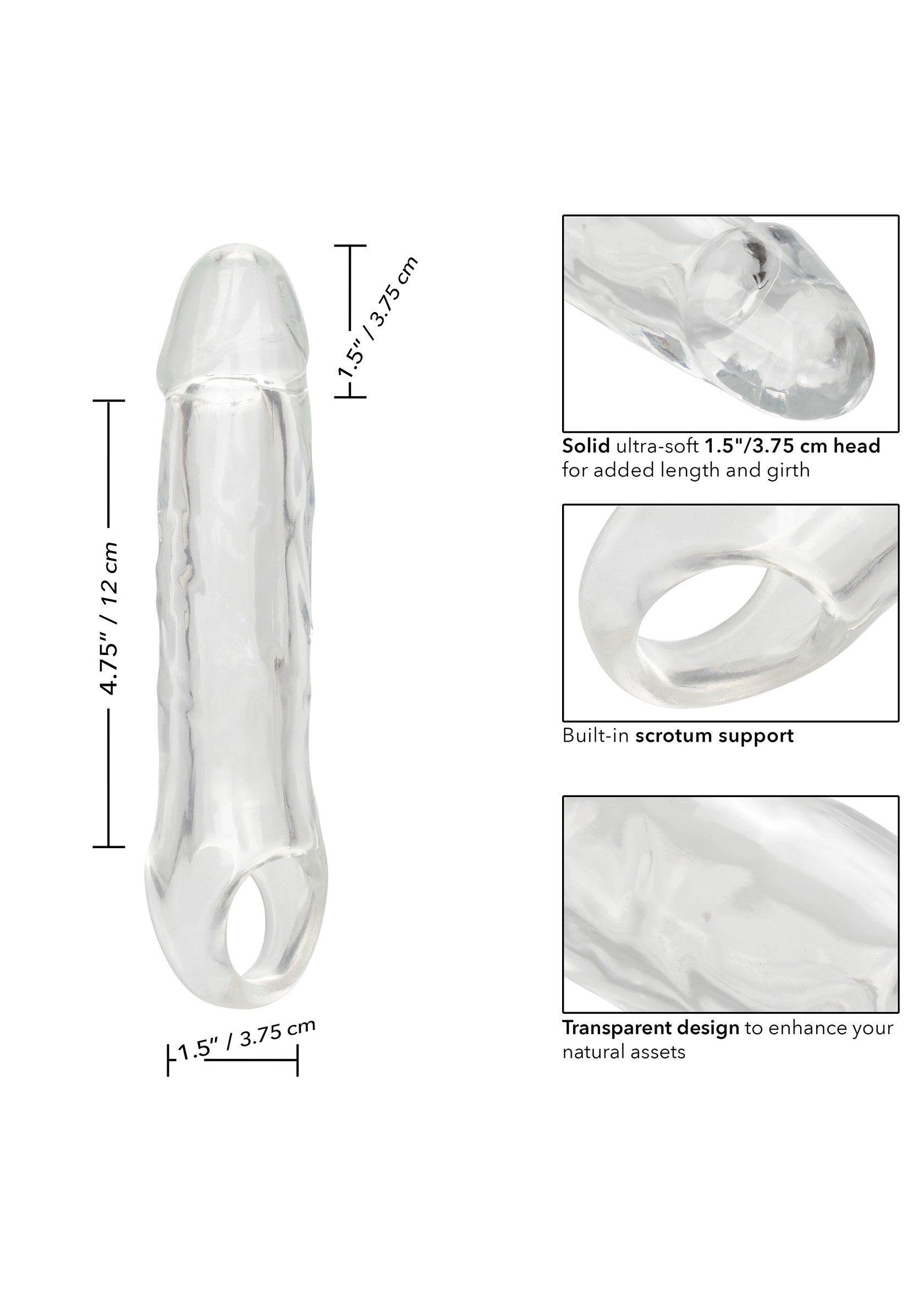 Clear Extension 6.5 inch