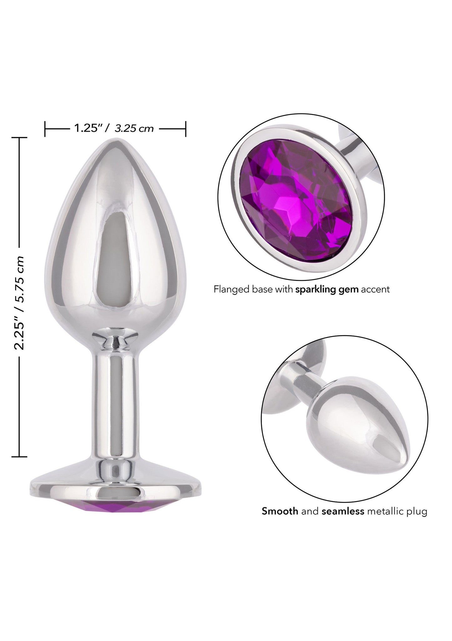 Jewel Small Amethyst Plug