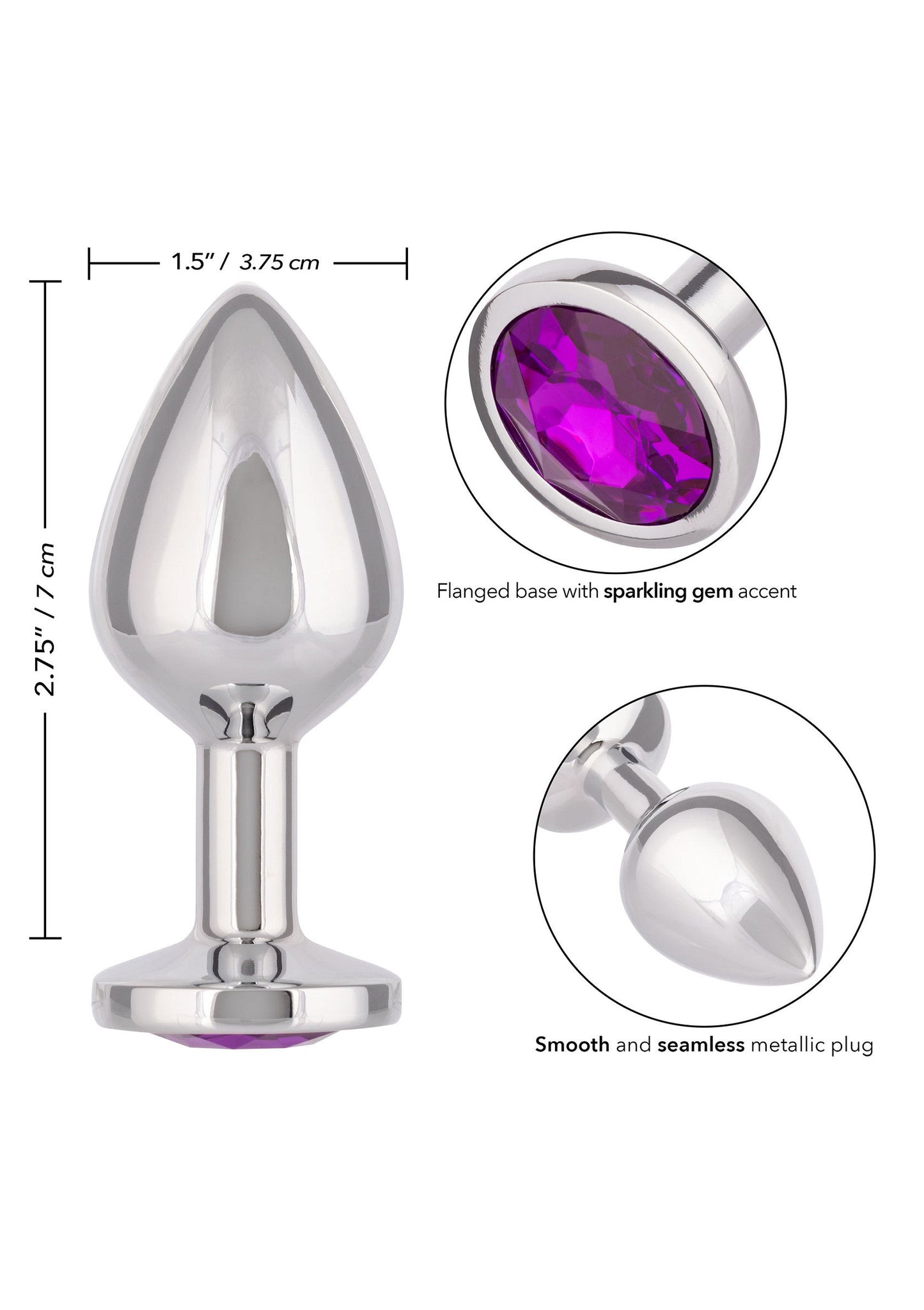 Jewel Large Amethyst Plug