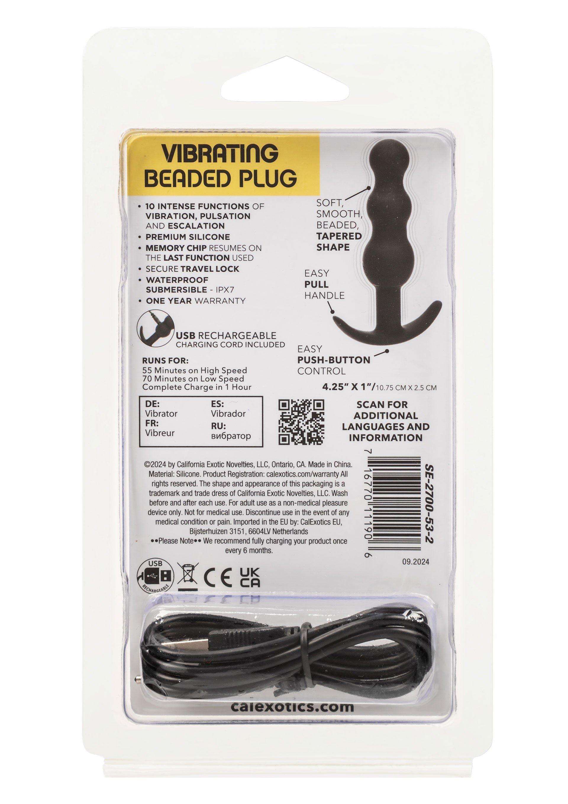 Vibrating Beaded Plug