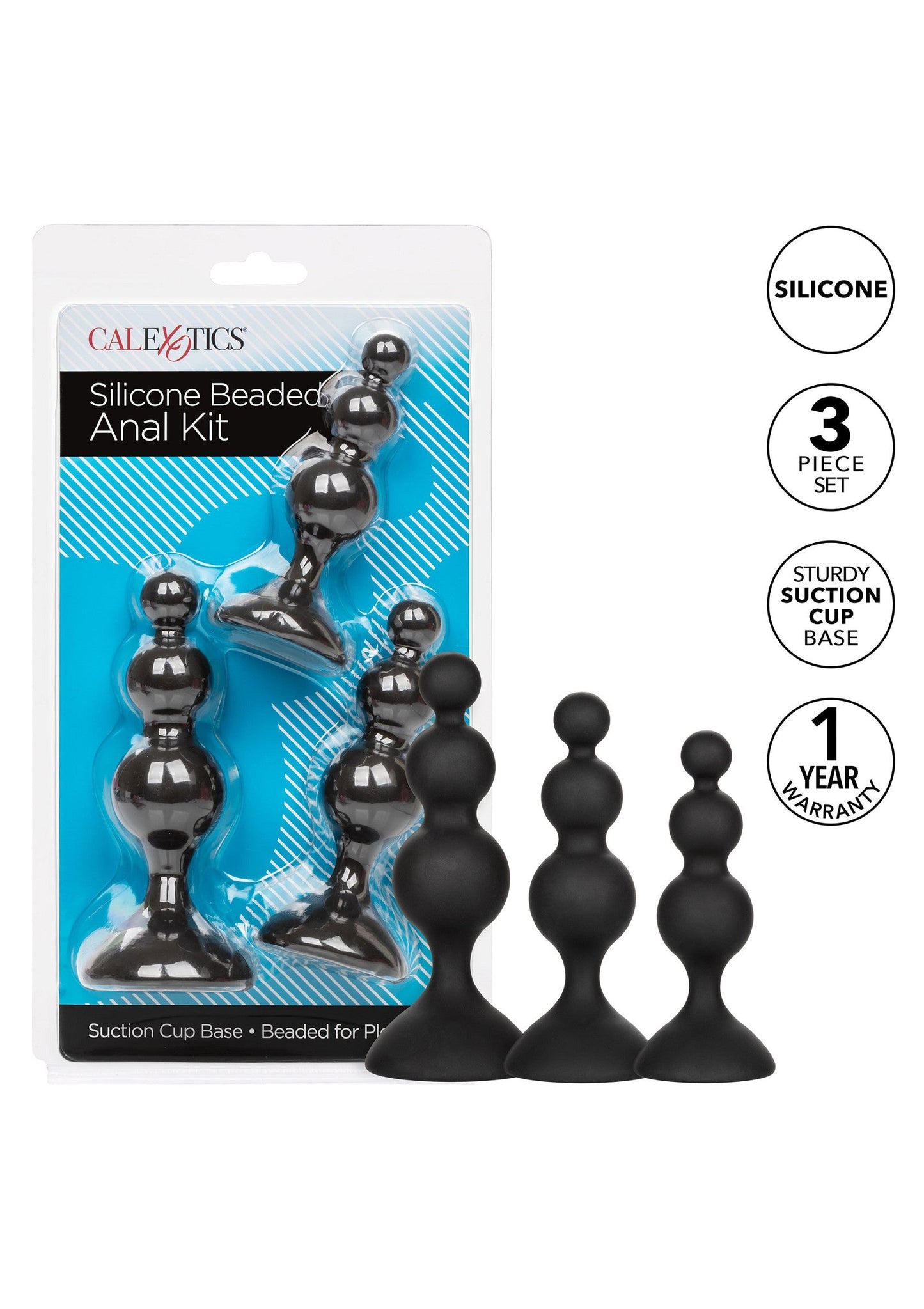 Silicone Beaded Anal Kit