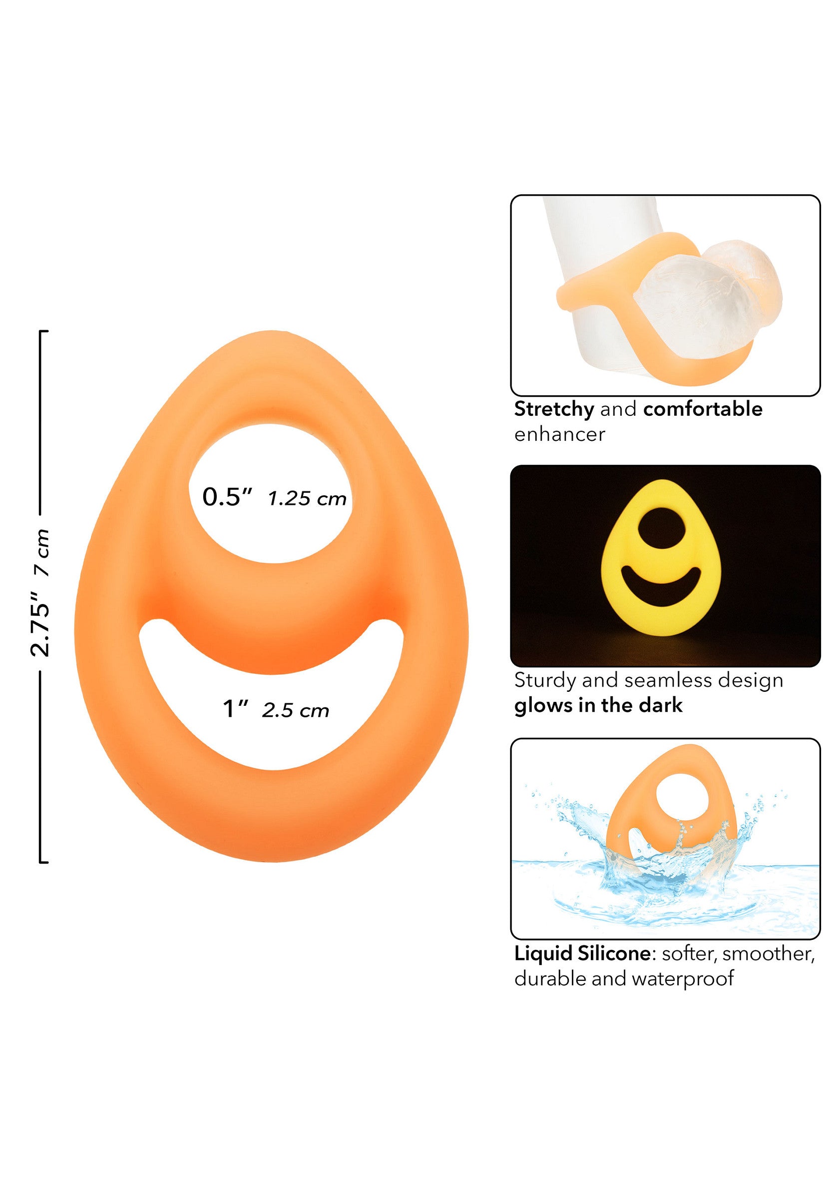 Silicone Teardrop Ring