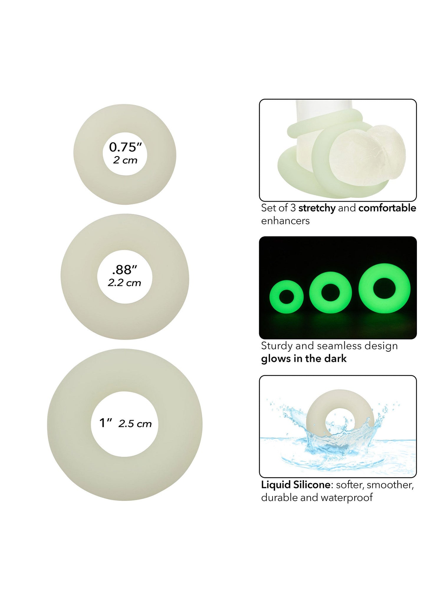 Silicone 3 Ring Set