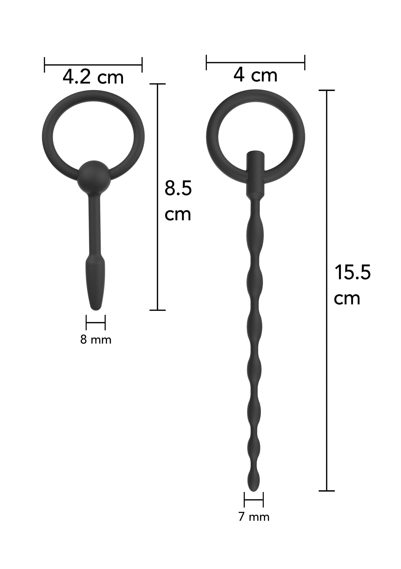 Penis Plug Set Small 2 pcs