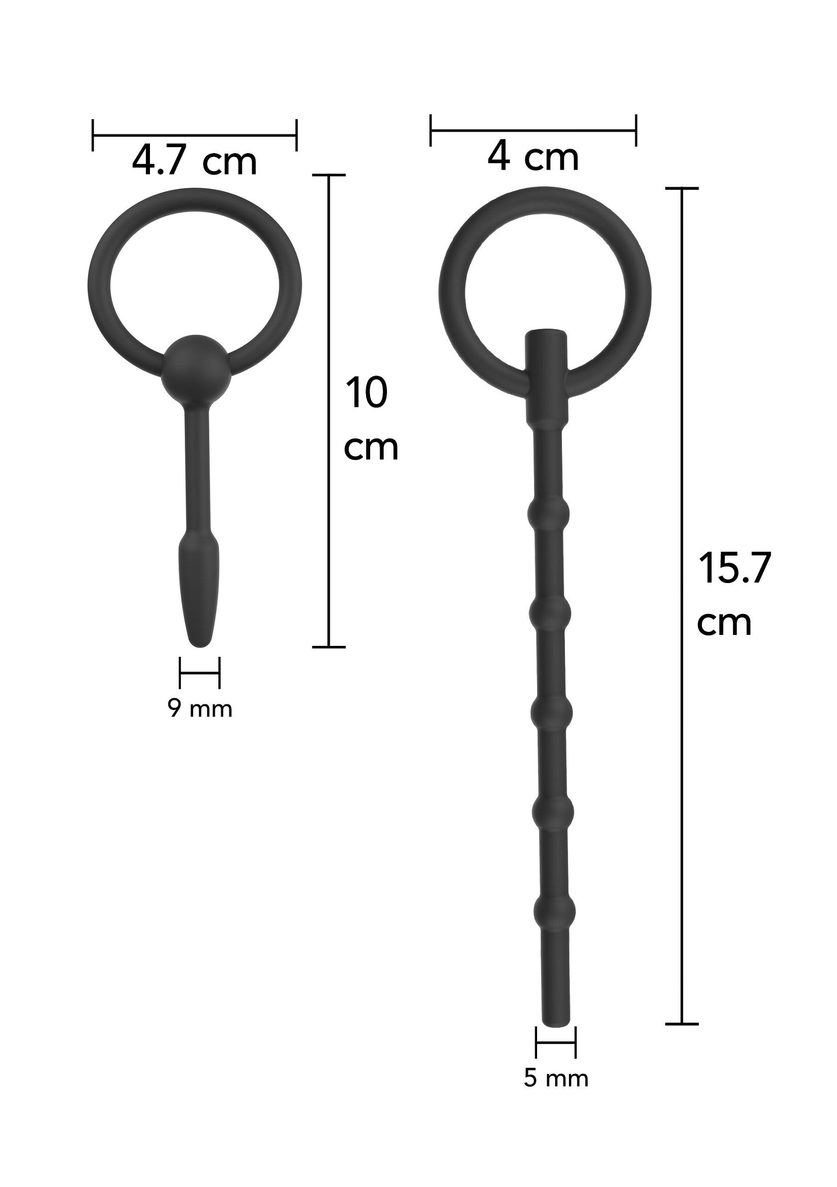 Penis Plug Set Large 2 pcs