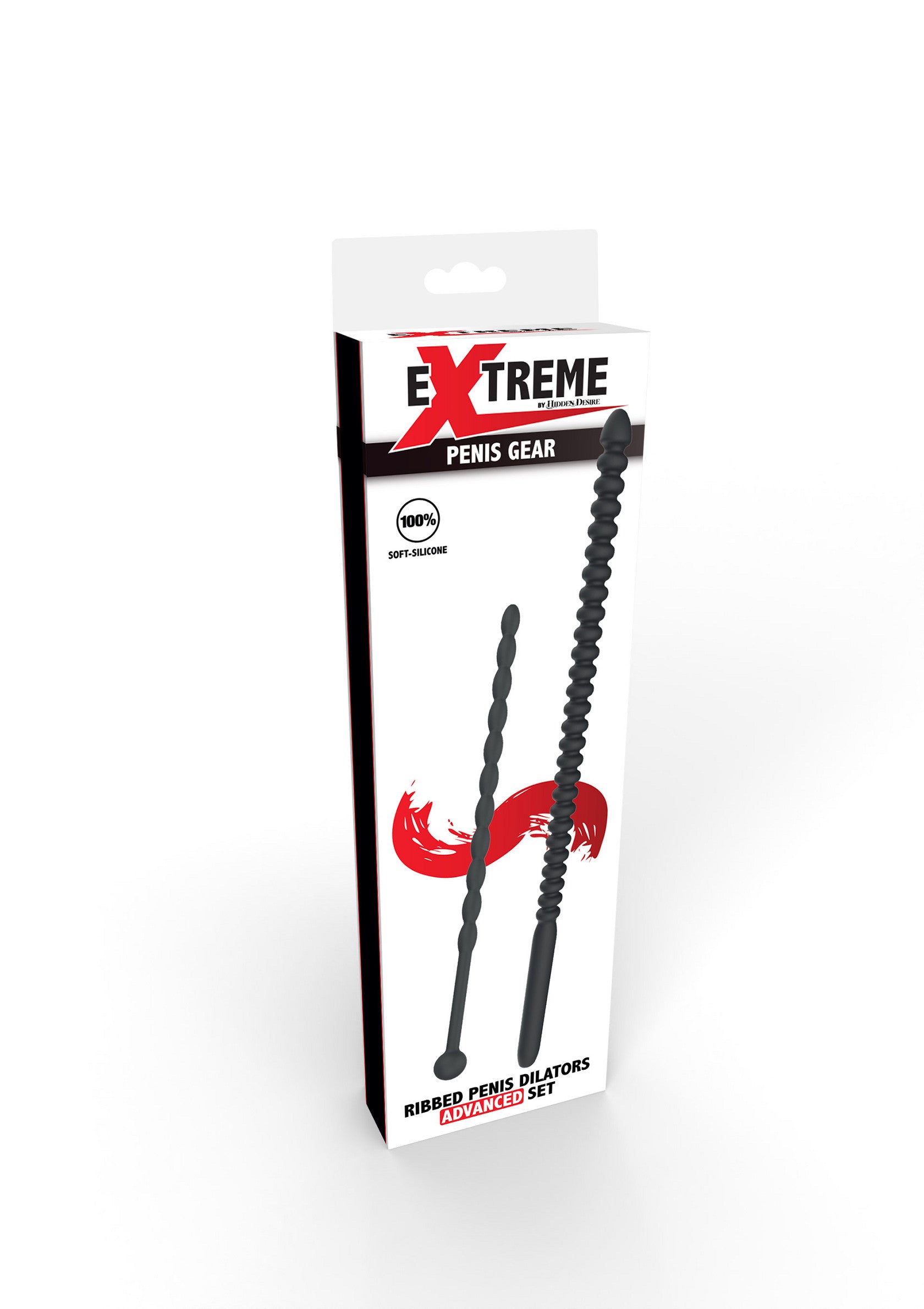 Ribbed Penis Dilator Set 2 pcs