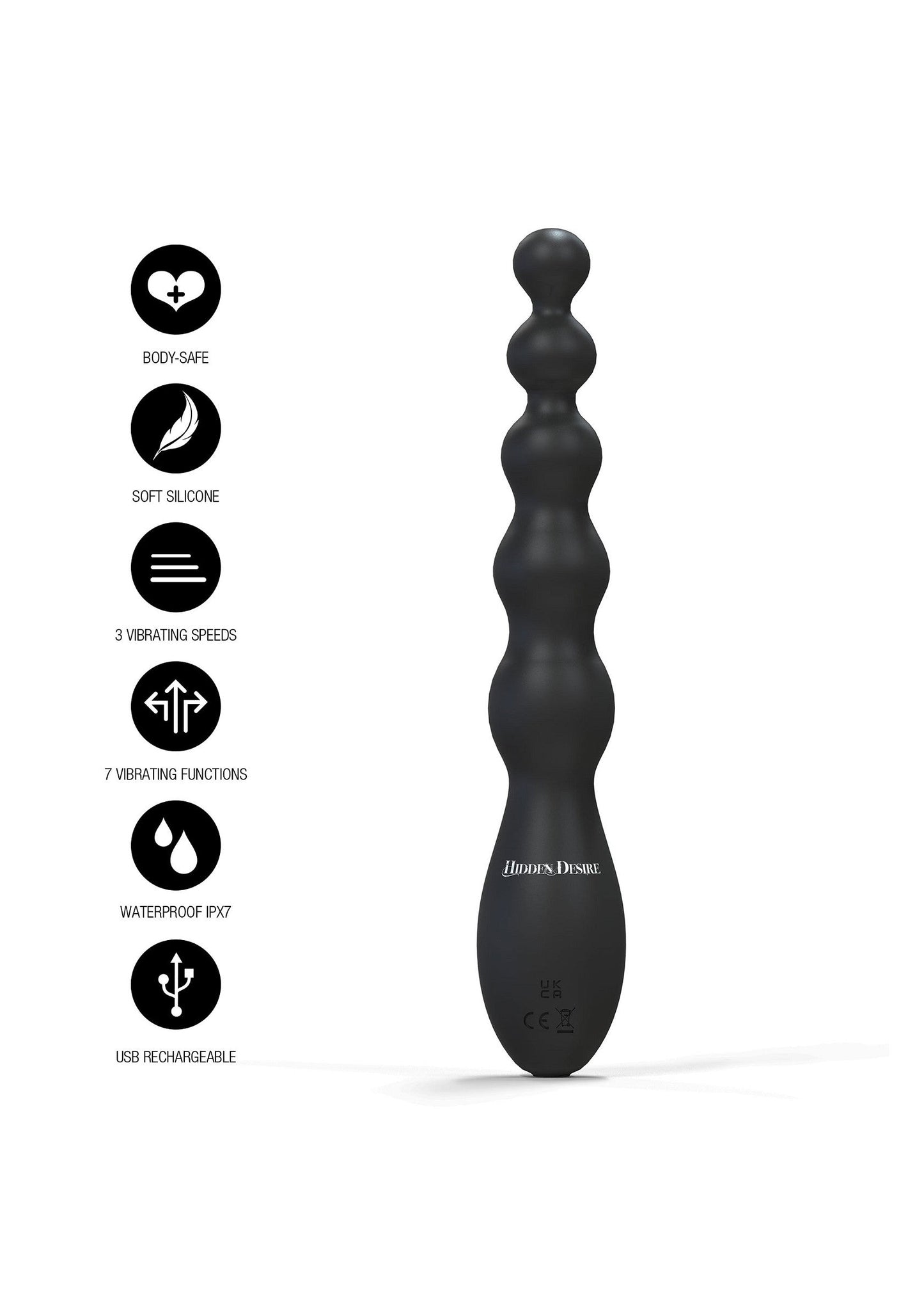 Beaded Anal Power Vibrator