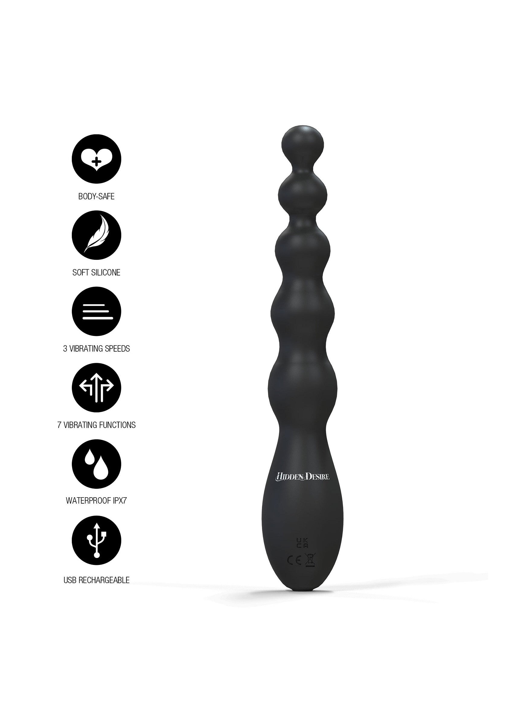 Beaded Anal Power Vibrator