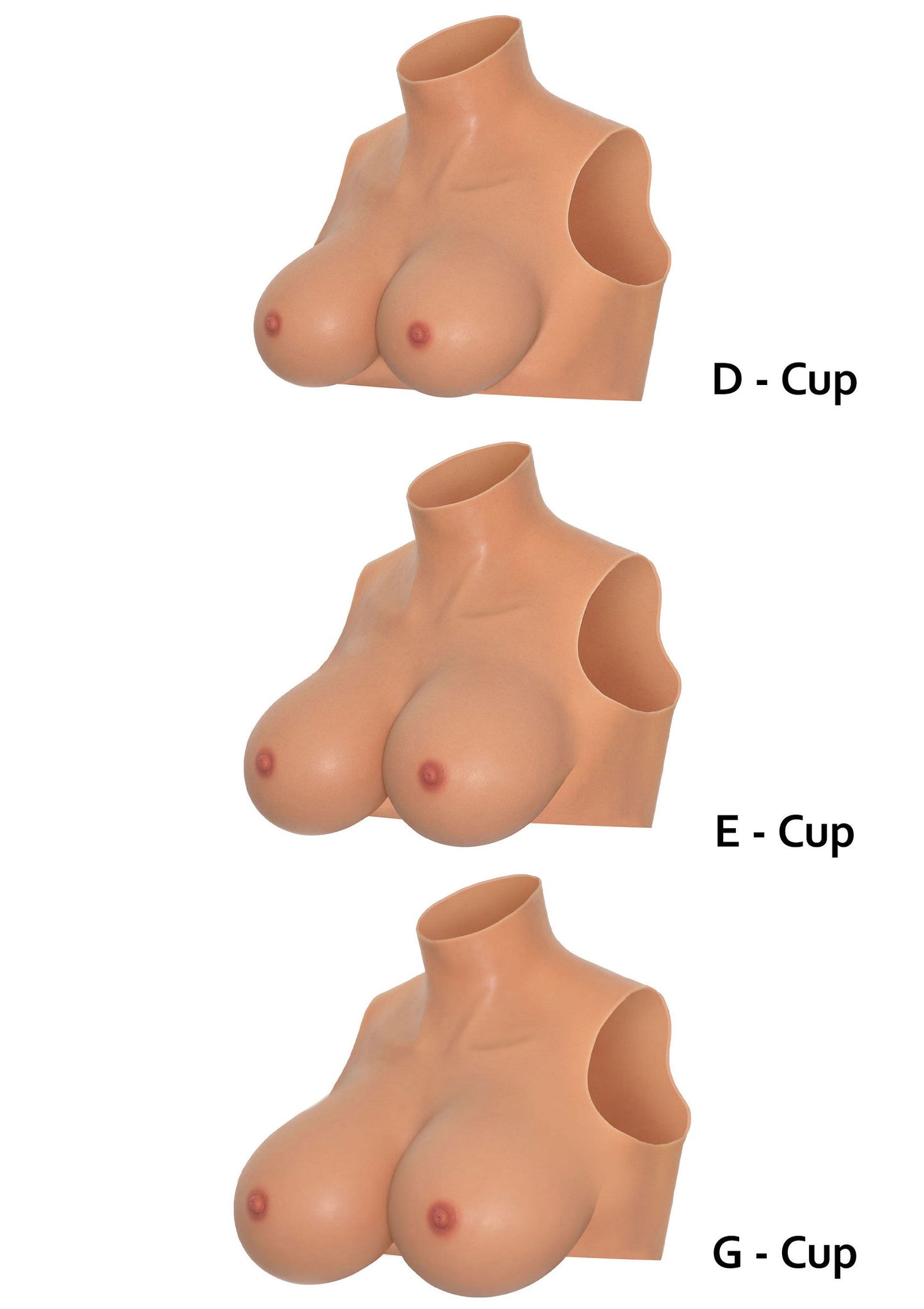 Wearable Breasts Crop Top E Cup