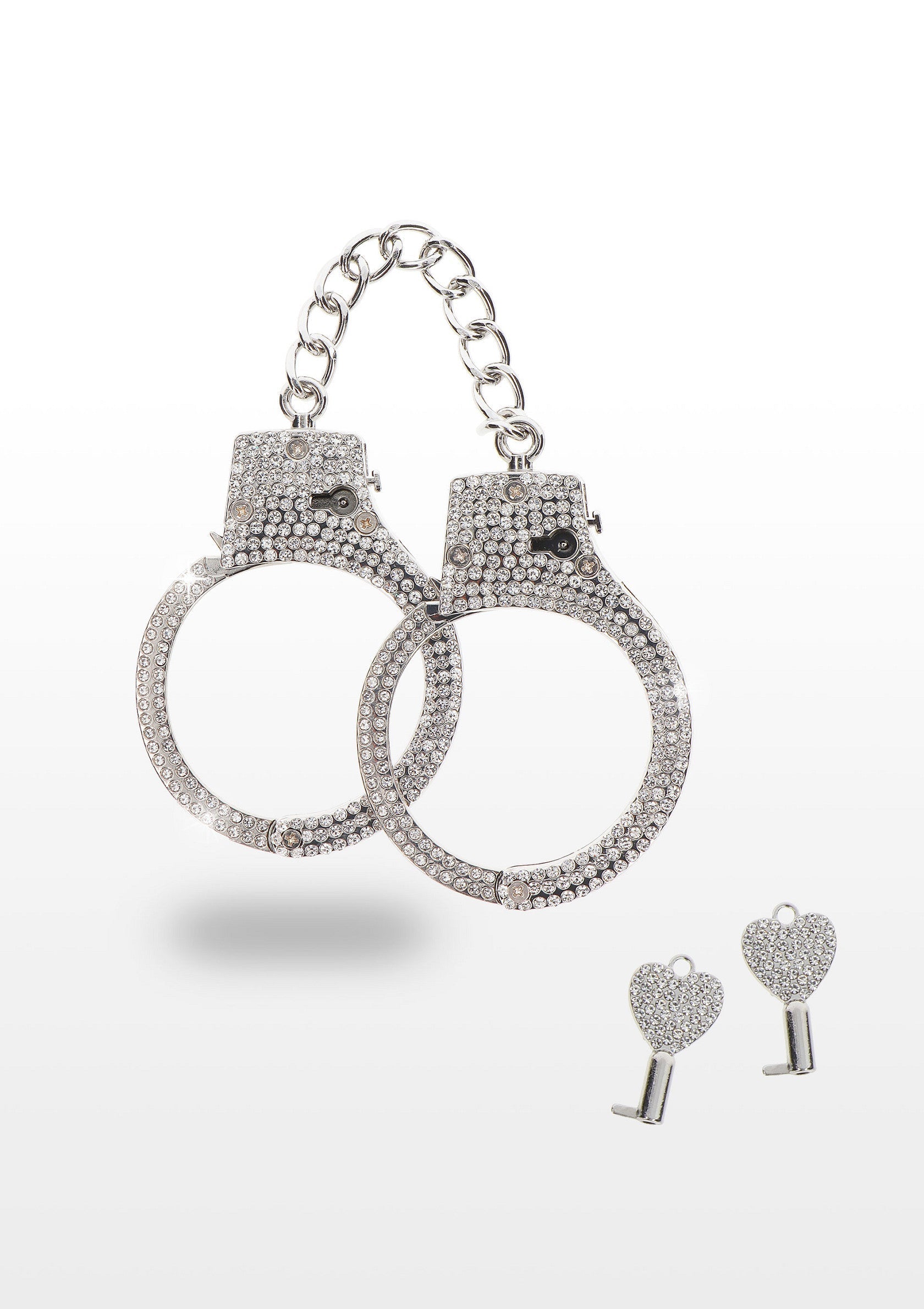 Diamond Wrist Cuffs Silver