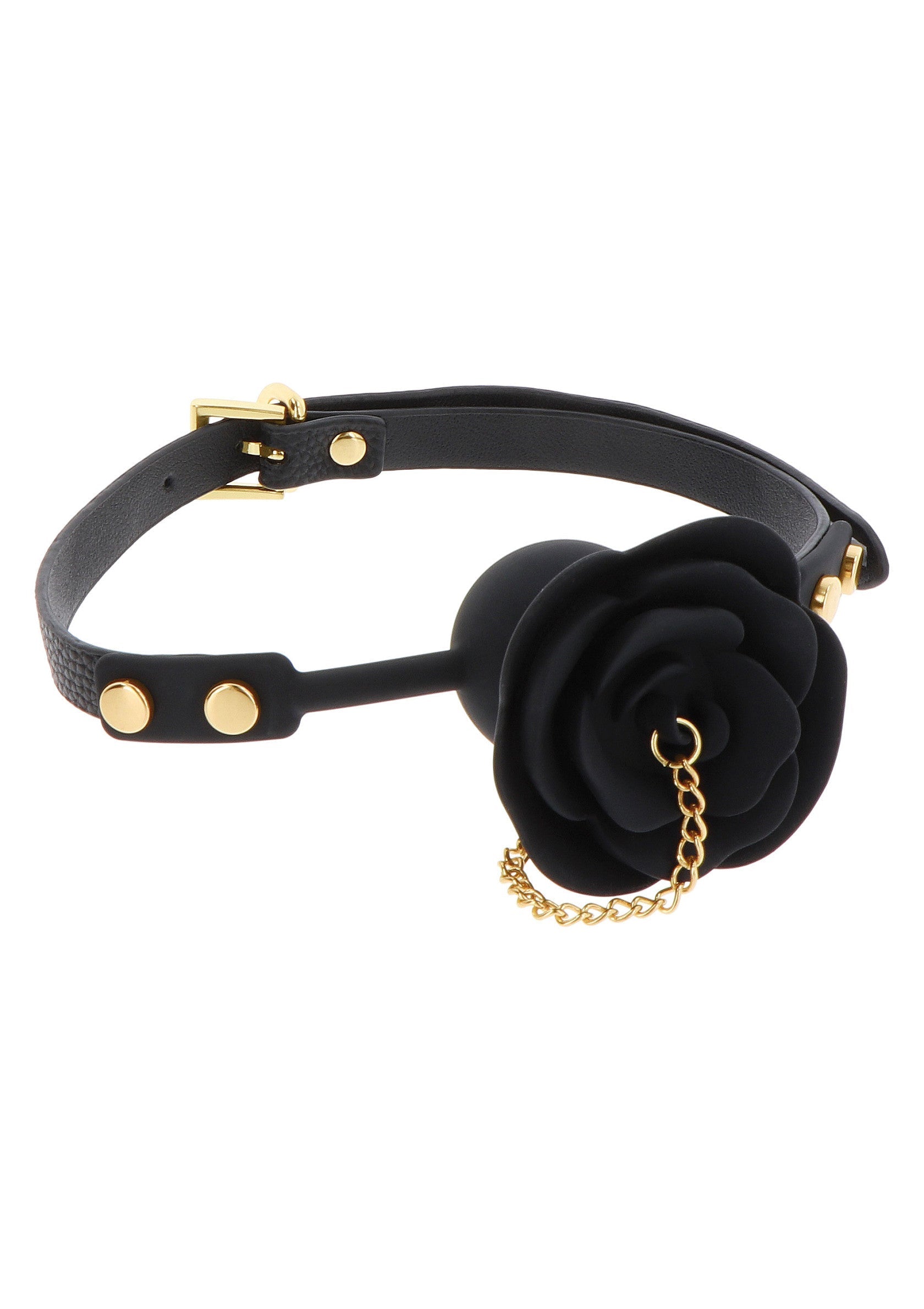 Rose Ball Gag with Plug