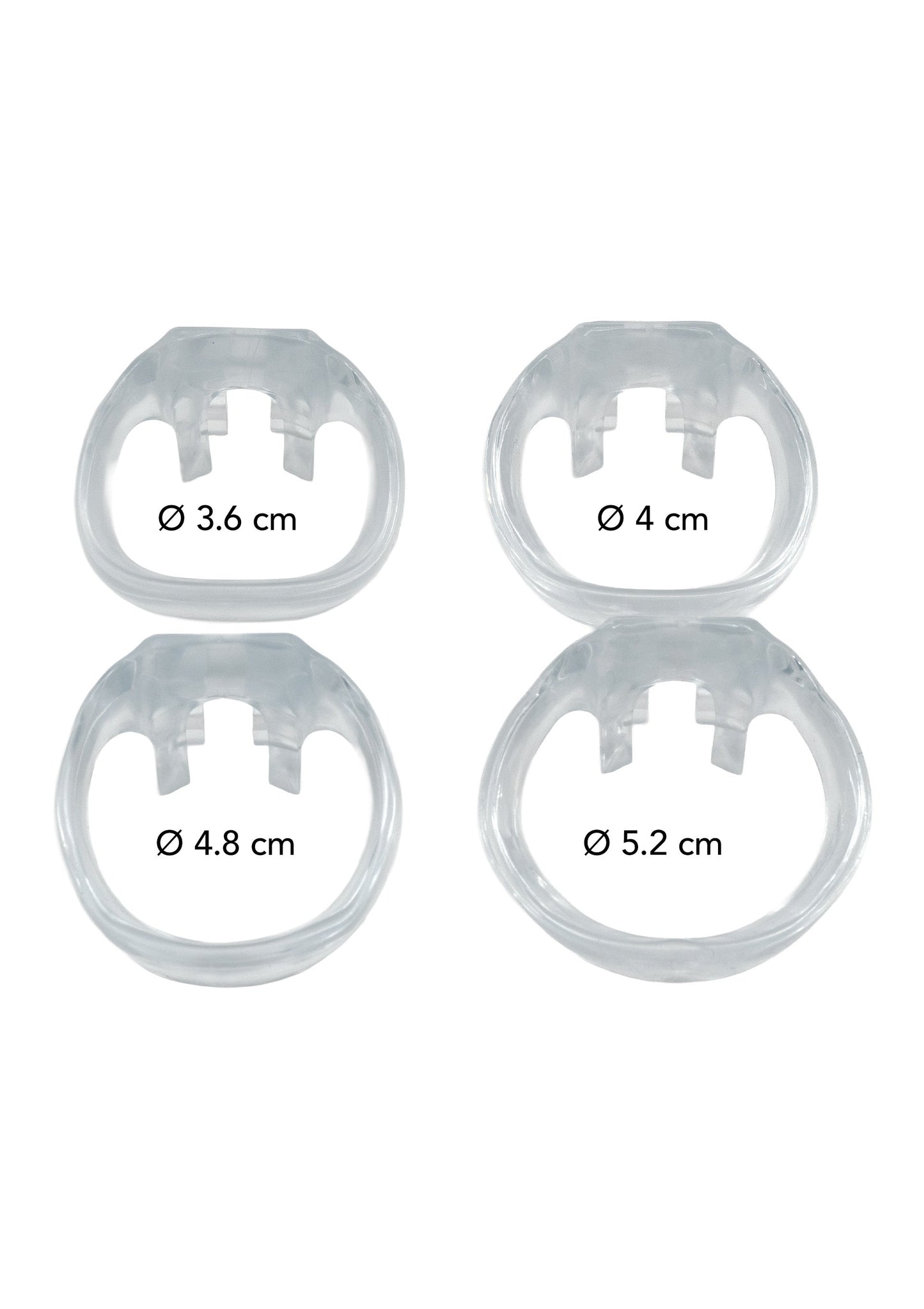 Clear Control Cock Cage Short