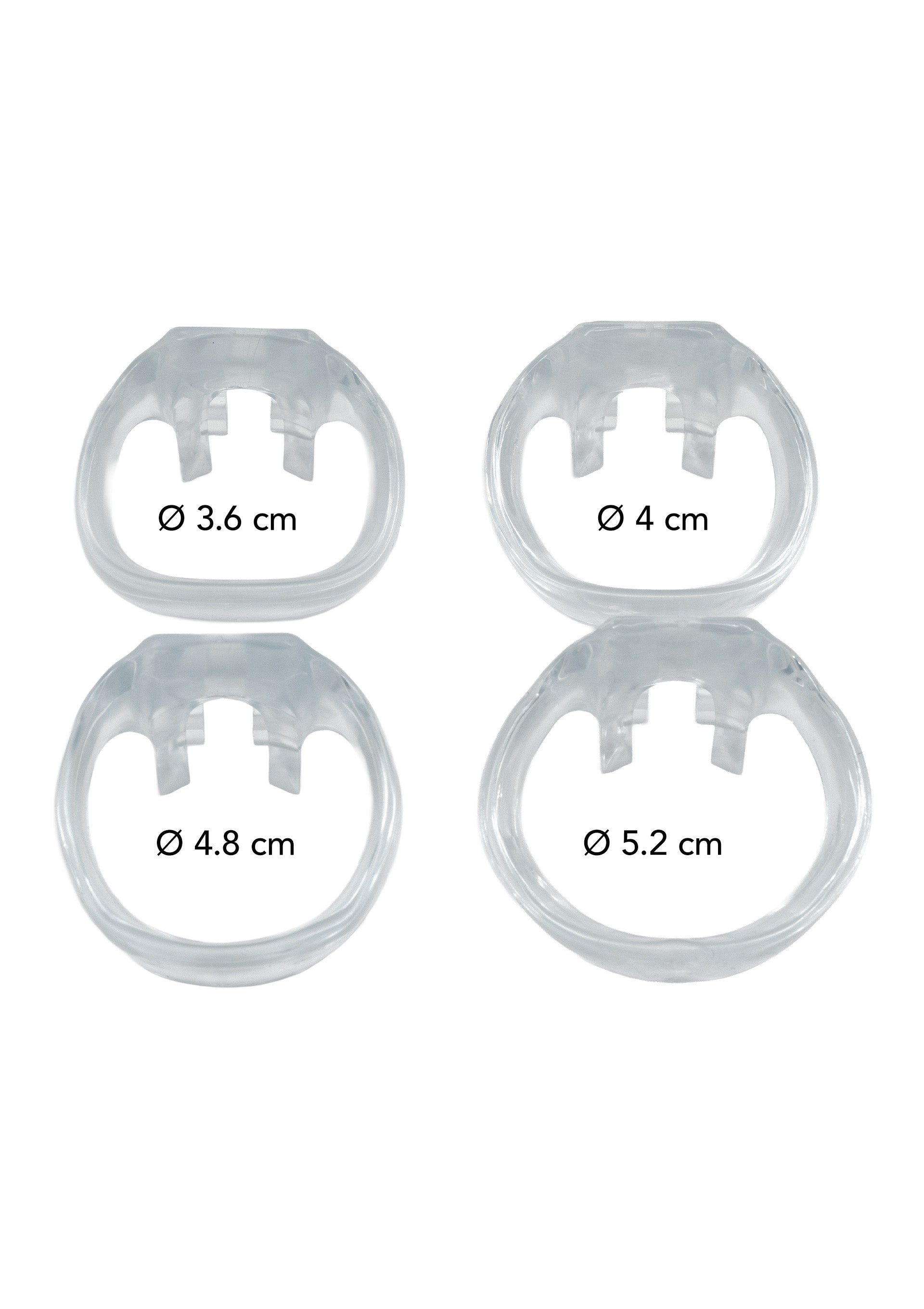Clear Control Cock Cage Long