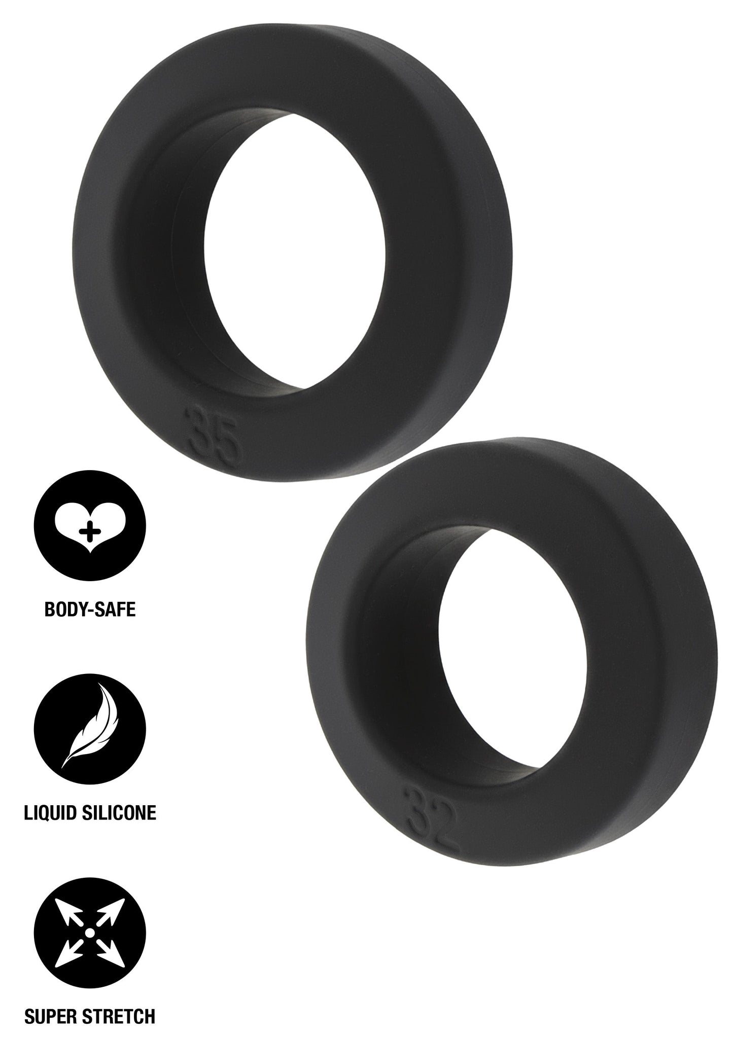 Double Stackers C-Rings 2 Pcs Set L