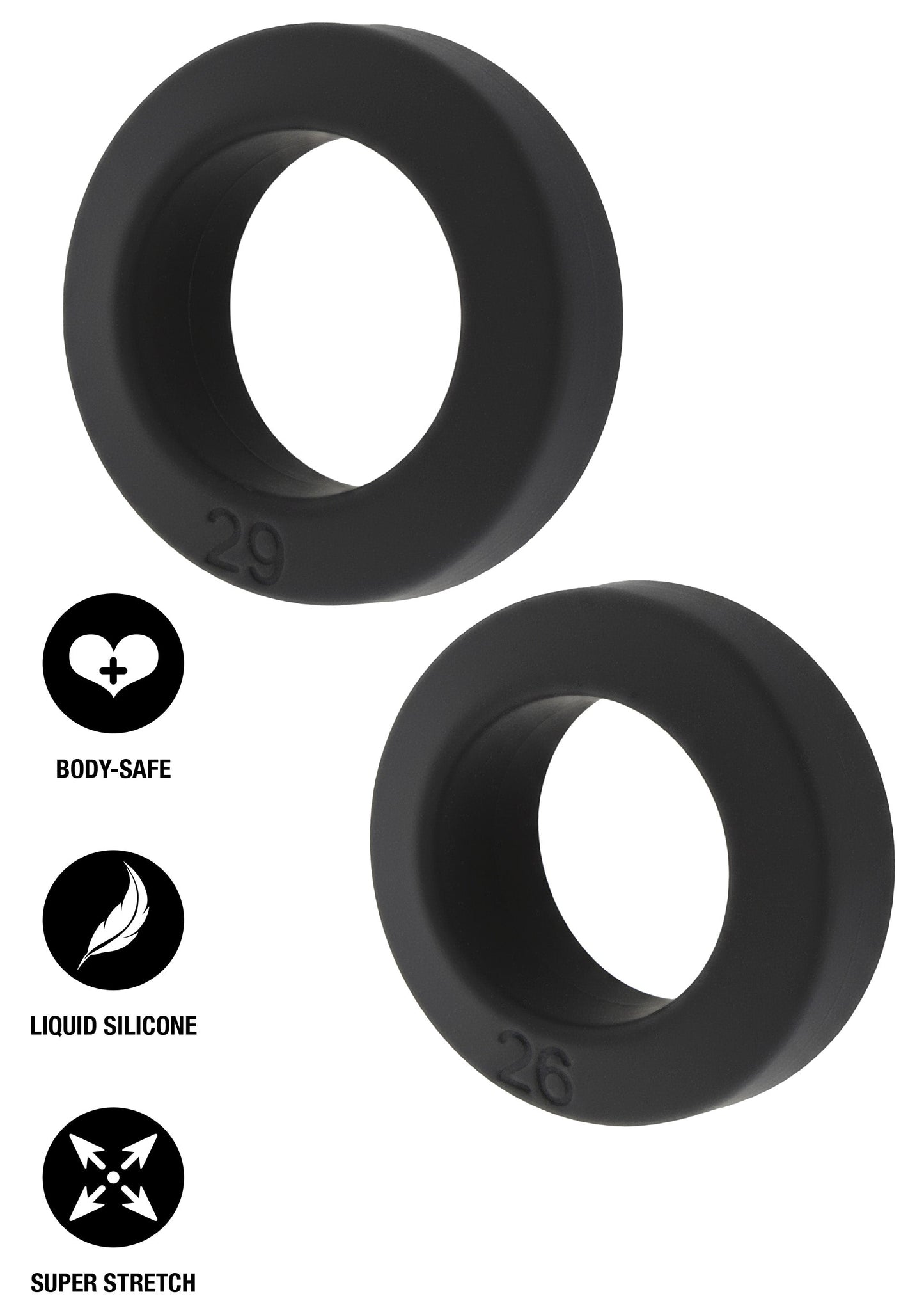 Double Stackers C-Rings 2 Pcs Set M