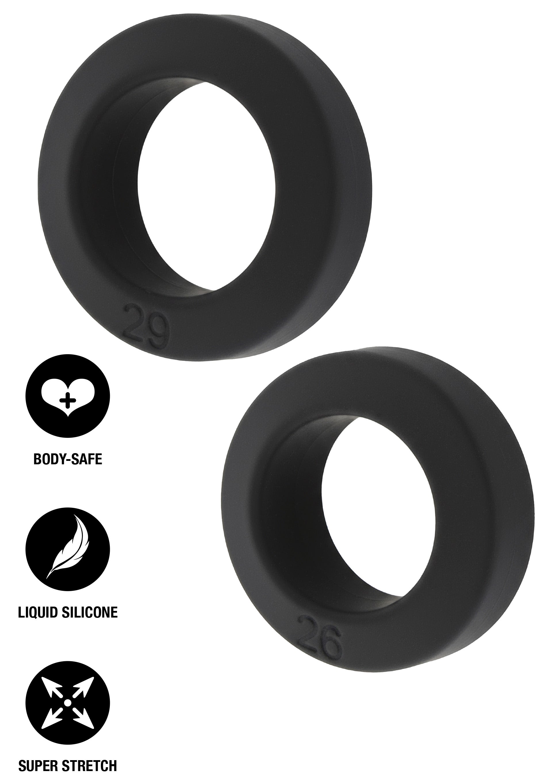 Double Stackers C-Rings 2 Pcs Set M