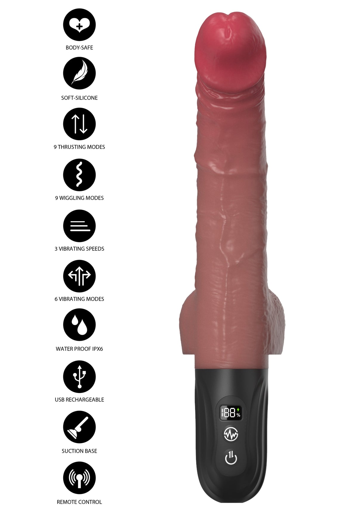 Realistic Thrusting and Wiggling Vibrator