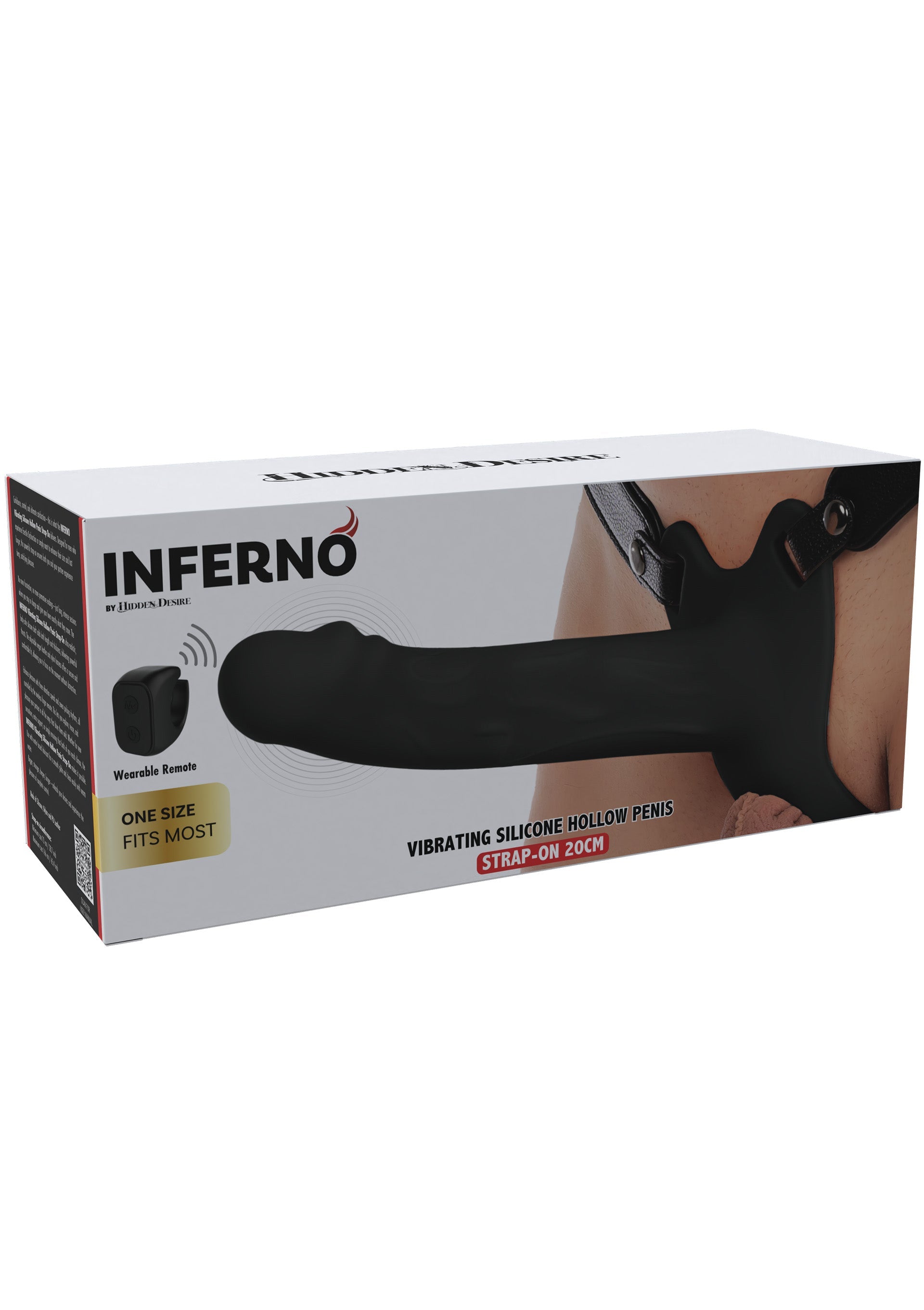 Hollow Penis Strapon Vibrating 20cm